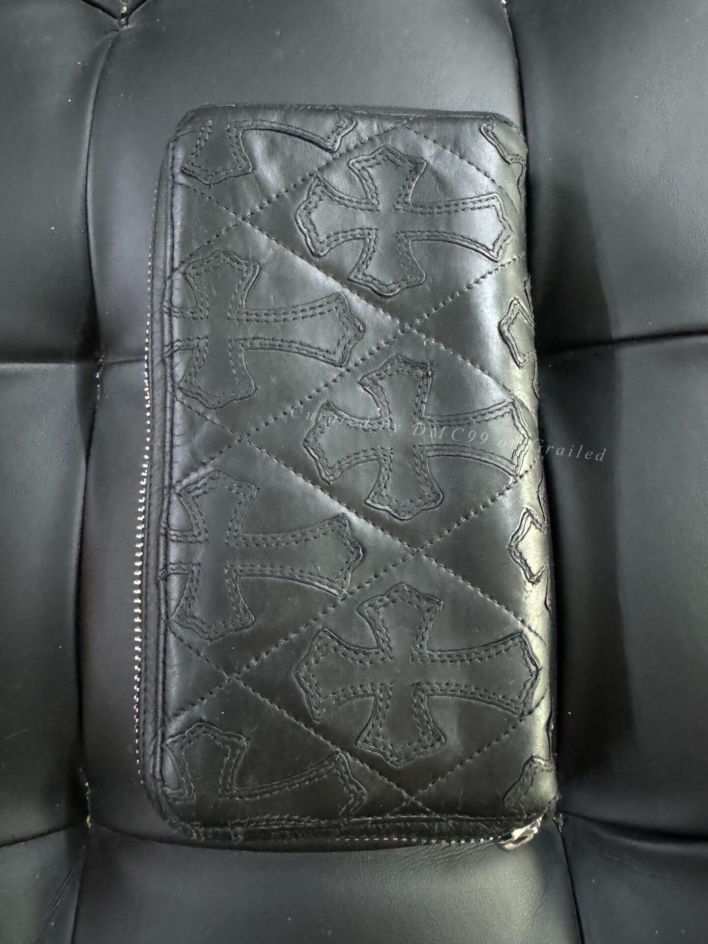 Chrome Hearts Chrome Hearts Cross Leather Black Wallet Size ONE SIZE - 1 Thumbnail
