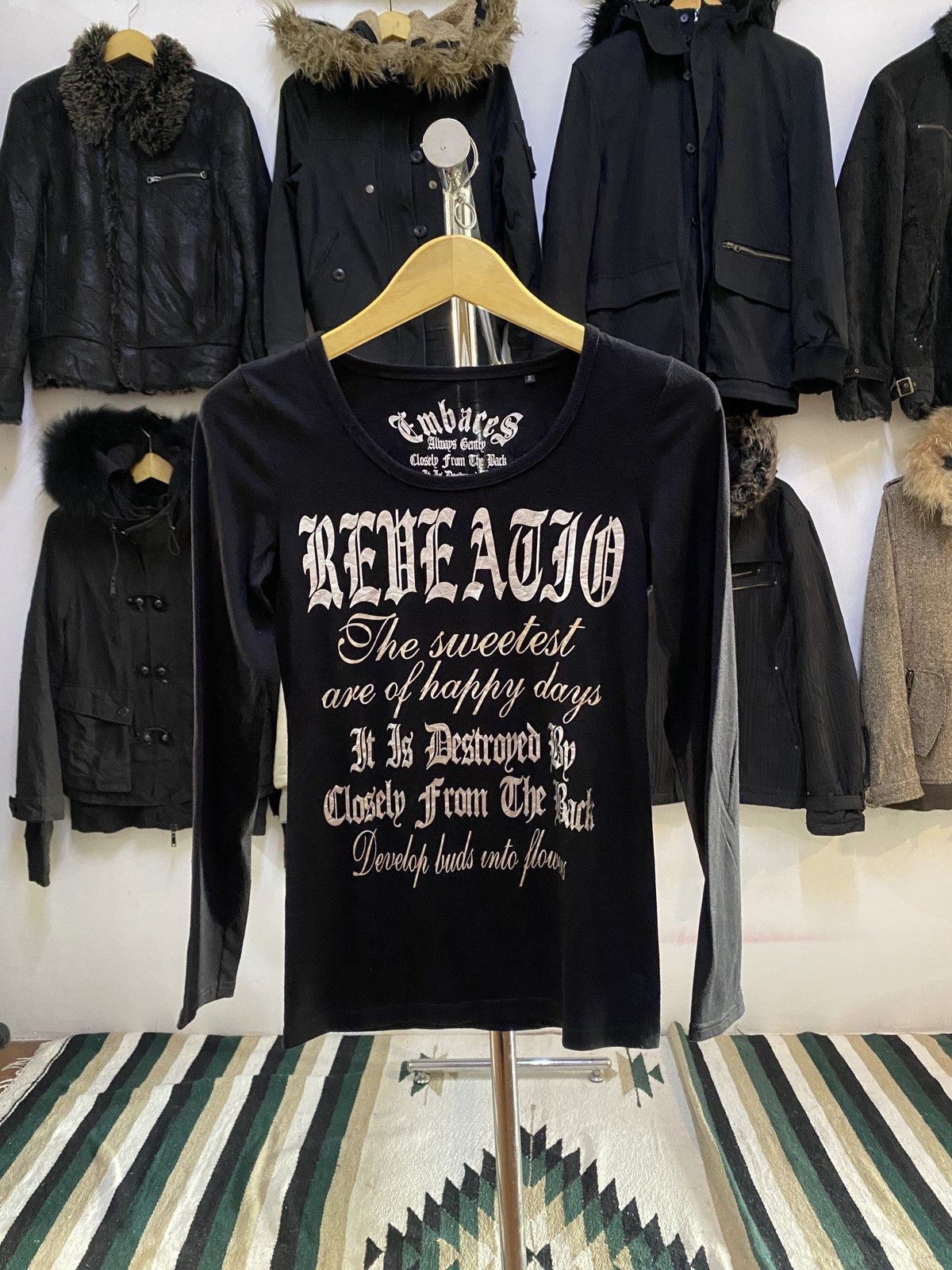 Japanese Brand Japanese Embrace Poem LGB Style Longsleeve Tee M Size US M / EU 48-50 / 2 - 1 Thumbnail