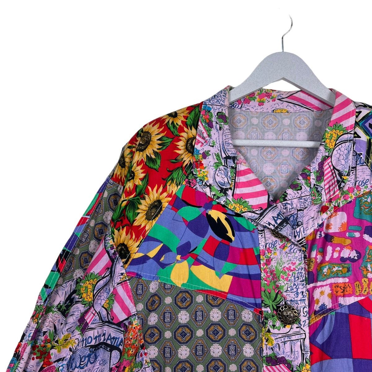 Japanese Brand 🔥 VINTAGE JAPANESE HARAJUKU STYLE PATCWORK JACKET Size US M / EU 48-50 / 2 - 7 Thumbnail