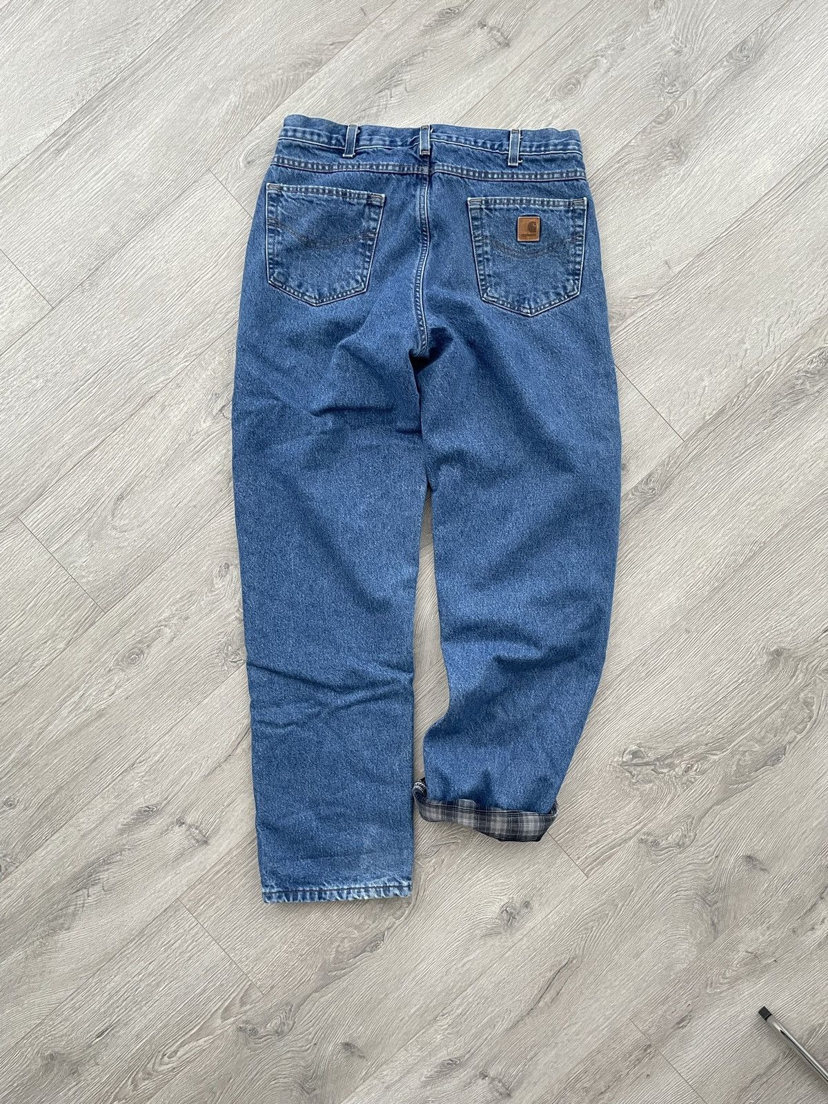Carhartt Carhartt Denim Lined Jeans Pants Workwear Vintage Carpenter Size US 36 / EU 52 - 2 Thumbnail