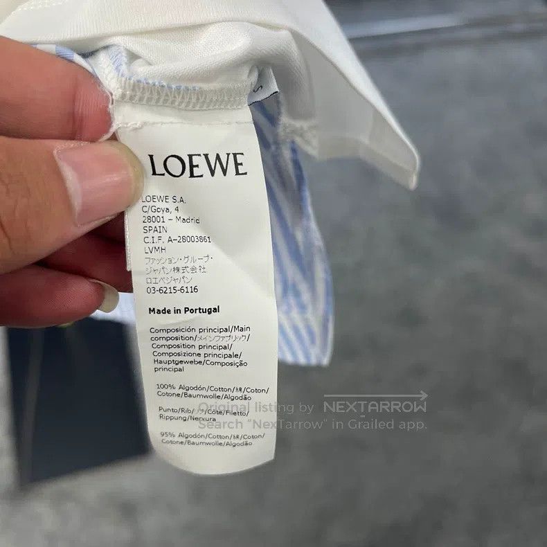 Loewe Loewe Color Block Embroidered Logo Striped Short Sleeve Size S / US 4 / IT 40 - 4 Thumbnail