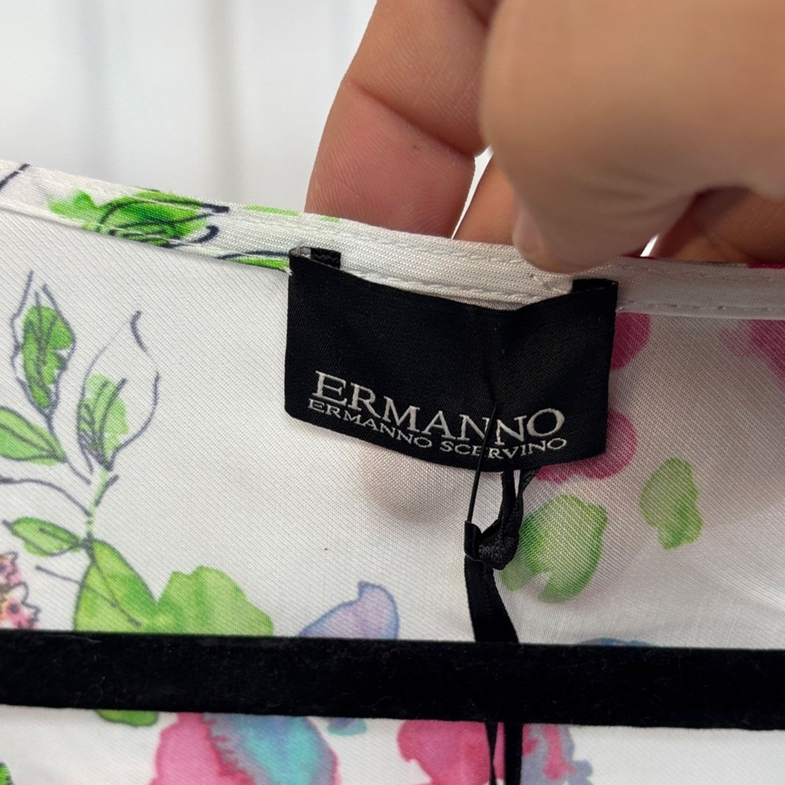 Ermanno Scervino NWT Ermanno Scervino Pink and Green Floral Dress Women's XS Size XS / US 0-2 / IT 36-38 - 3 Thumbnail