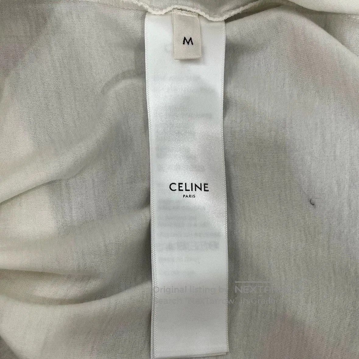 Japanese Brand CELINE Letter Print Short-Sleeve T-Shirt. Size US M / EU 48-50 / 2 - 6 Thumbnail