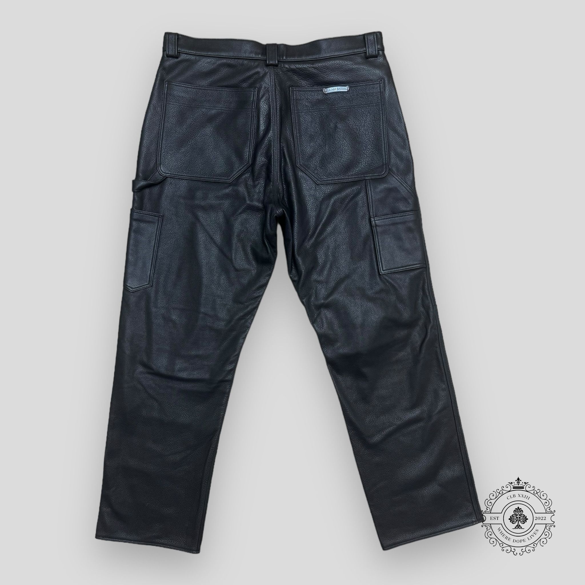 Chrome Hearts Chrome Hearts Fleur Knee Leather Pants Size US 36 / EU 52 - 2 Thumbnail