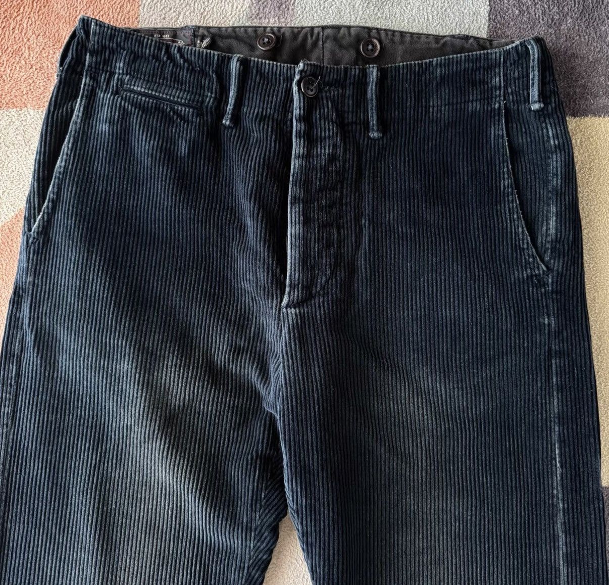 RRL Ralph Lauren RRL Ralph Lauren Double RL Indigo Corduroy Pants K22 Size US 30 / EU 46 - 3 Thumbnail