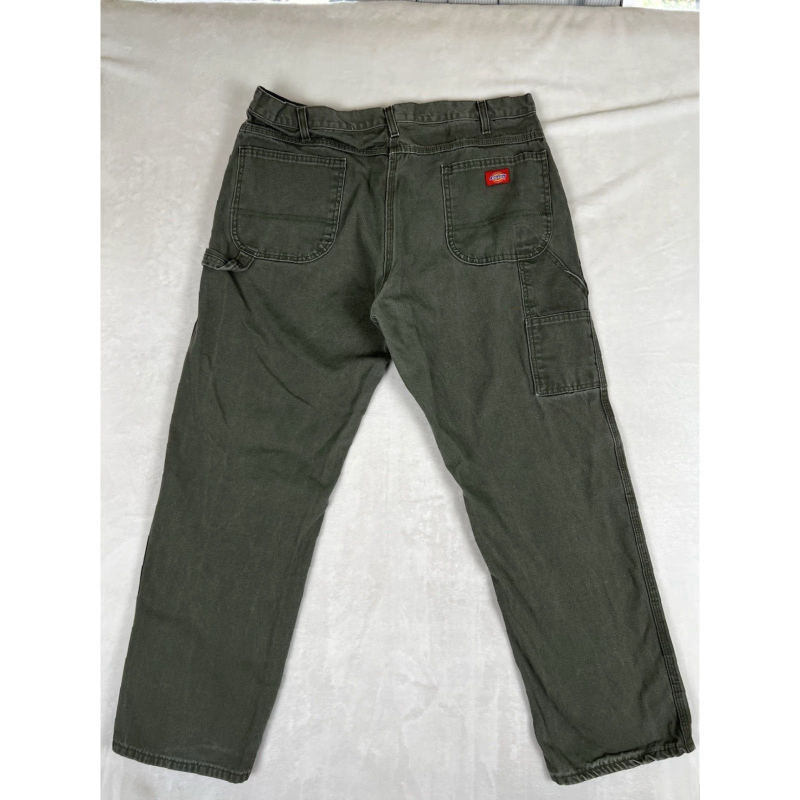Dickies VINTAGE Dickies Carpenter Pants Size 38x32 Workwear Mens Green Canvas 90s Grunge USA Size US 38 / EU 54 - 6 Thumbnail