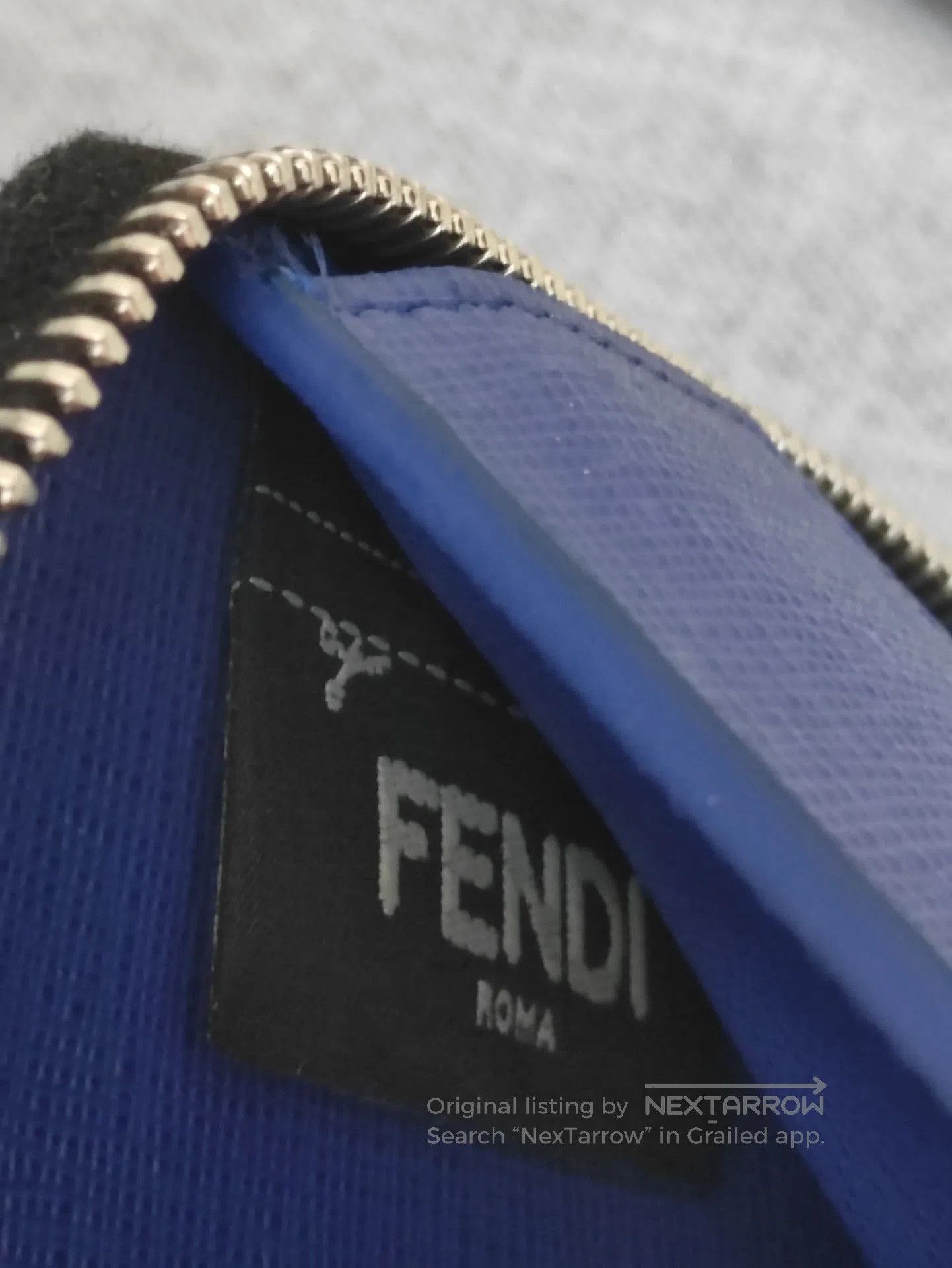 Fendi Fendi Karl Lagerfeld Fur Rivet Chain Wallet. Size ONE SIZE - 8 Thumbnail