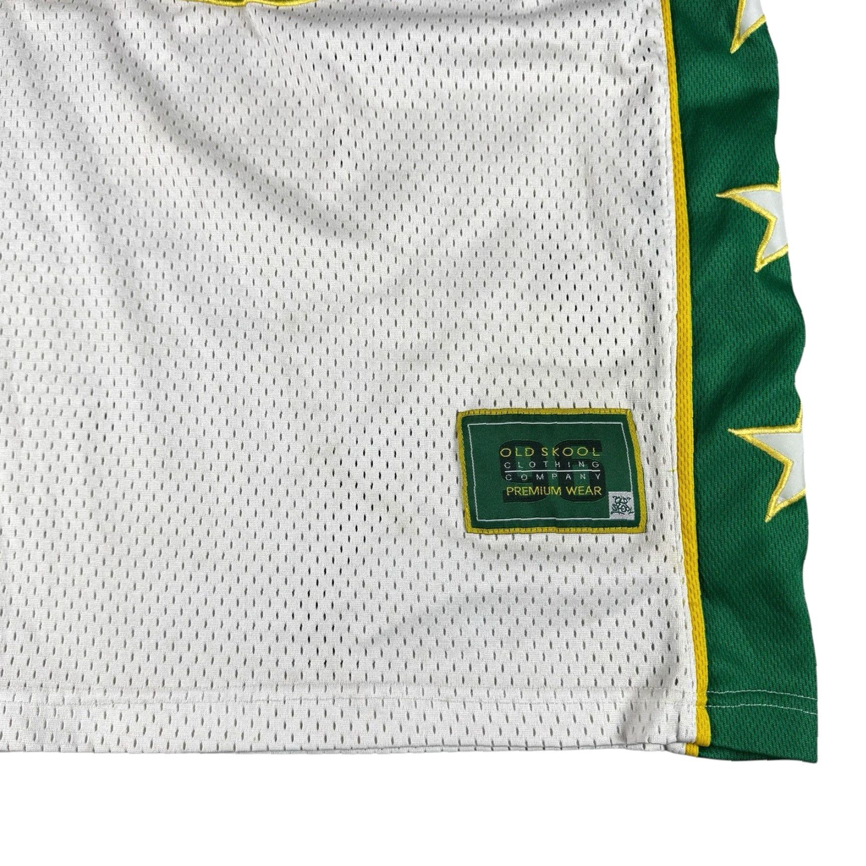 Vintage VINTAGE Old Skool 96 Basketball Jersey Men's XL Seattle Supersonics Oakland A's Shirt Adult XL Green Embroidered 50 in Chest Sports Baseball Mens Size US XL / EU 56 / 4 - 2 Thumbnail