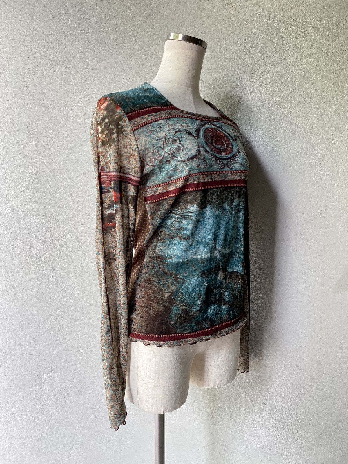 Designer × Japanese Brand Y2K mesh blouse top Size ONE SIZE - 3 Thumbnail
