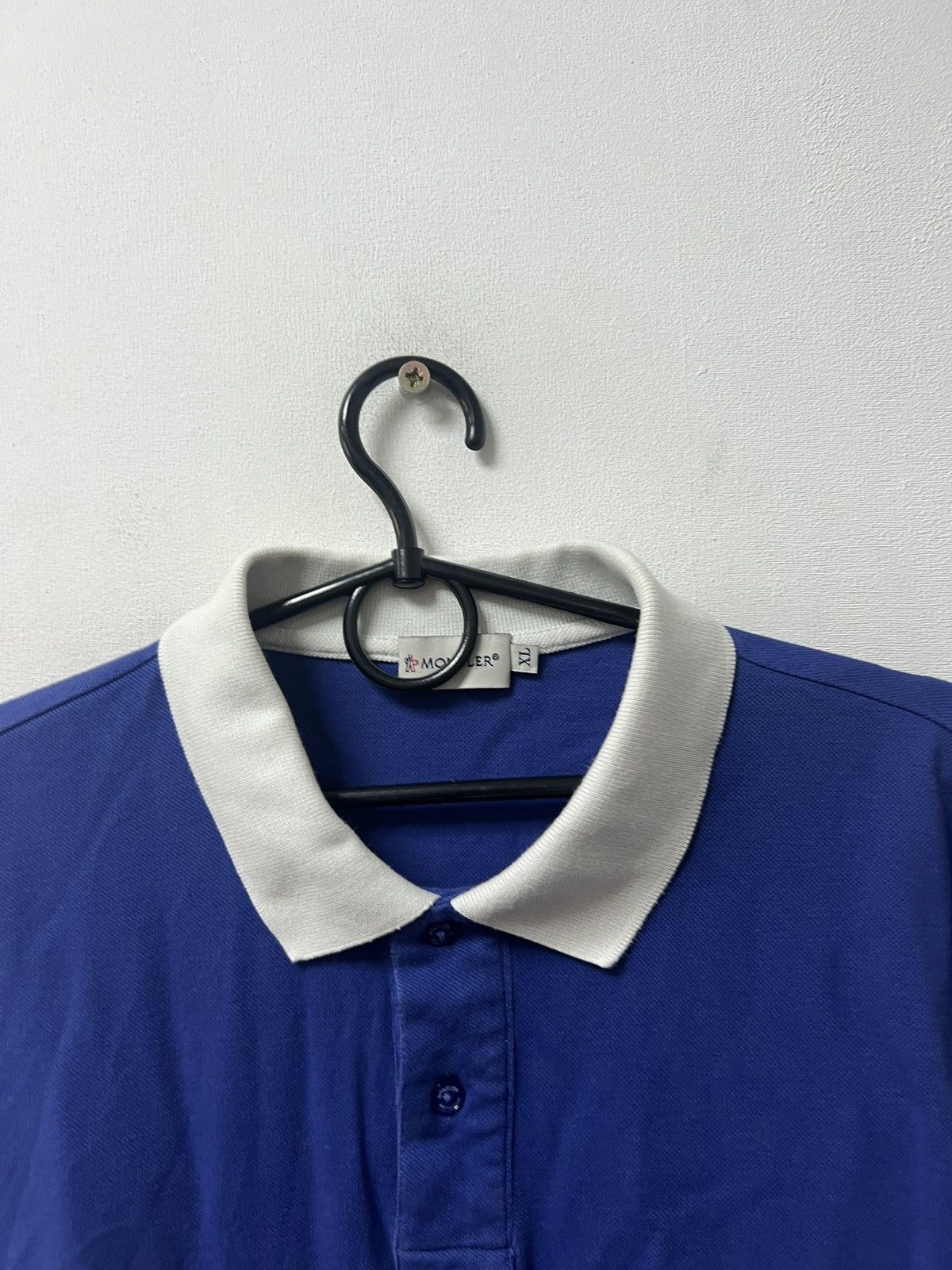 Moncler Moncler Polo T-Shirt Blue Y2K Mens Size US XL / EU 56 / 4 - 5 Thumbnail