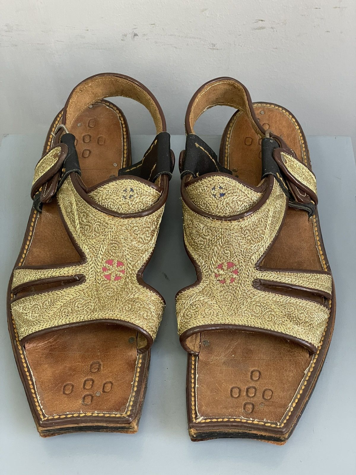 Other Rare A.S. 98 style leather hand made sandals avant garde y2k Size US 8 / EU 41 - 3 Thumbnail