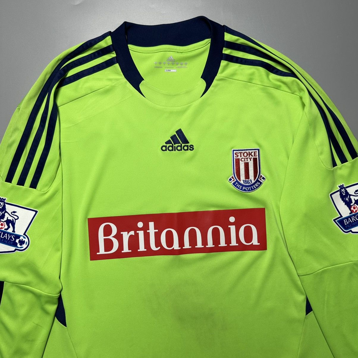 Vintage STOKE CITY ADIDAS 2011/2012 FOOTBALL GK JERSEY #1 BEGOVIC Size US L / EU 52-54 / 3 - 4 Thumbnail