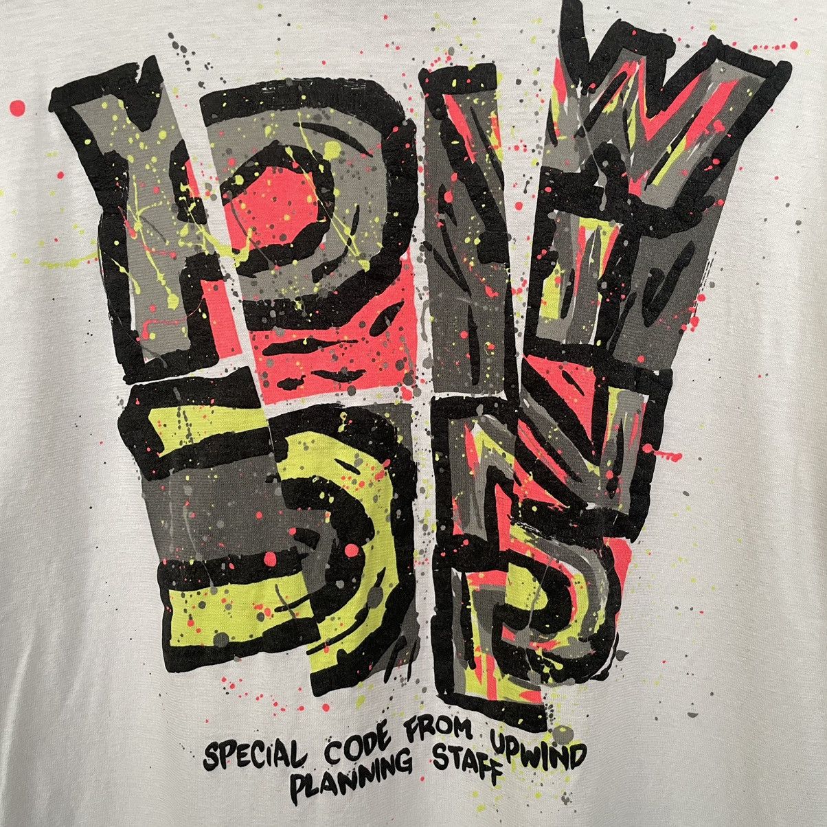 Vintage Vintage 1990s Upwind Crazy Backhit T Shirt Size US M / EU 48-50 / 2 - 2 Thumbnail