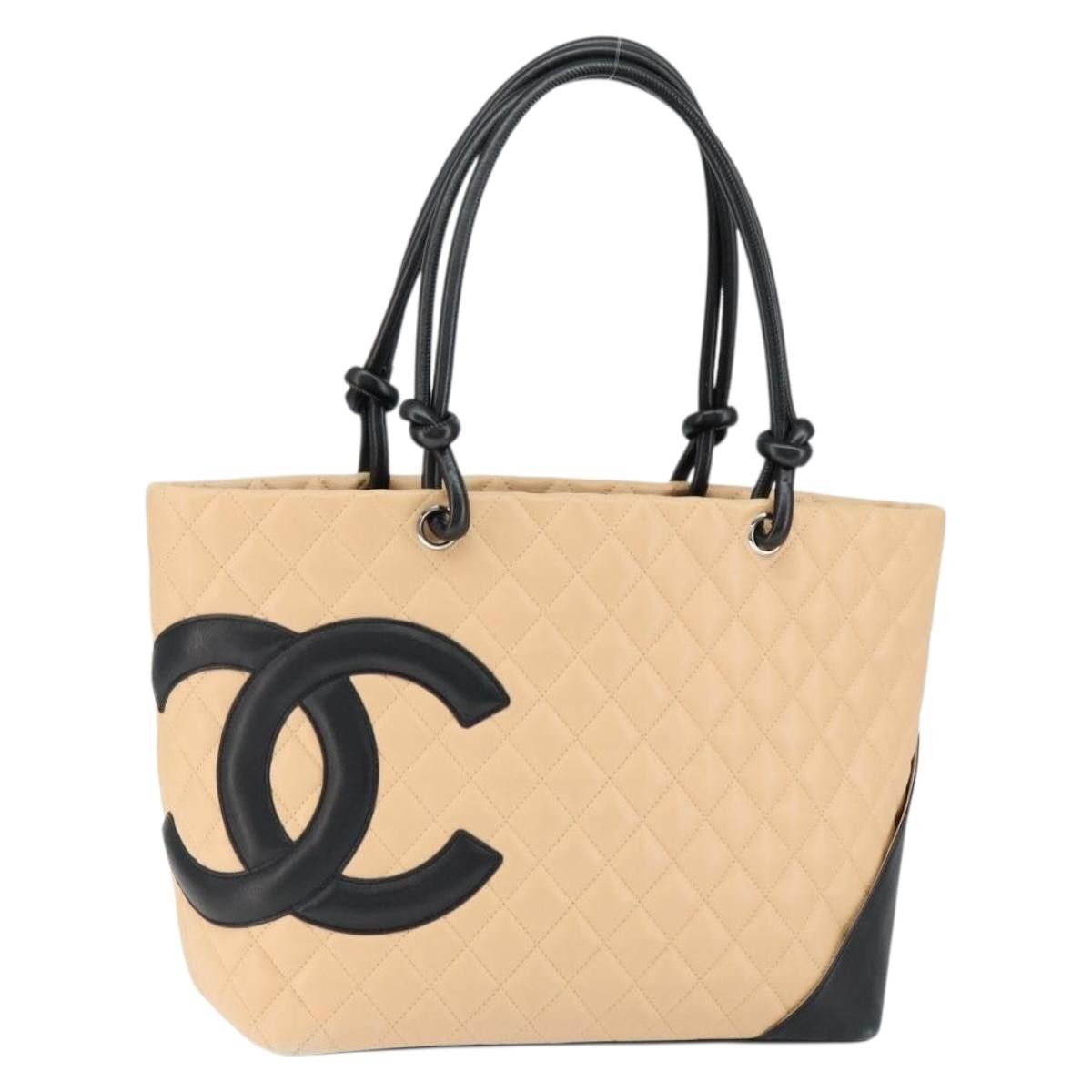 Chanel Chanel Cambon Tote Quilted Leather Size ONE SIZE - 1 Thumbnail