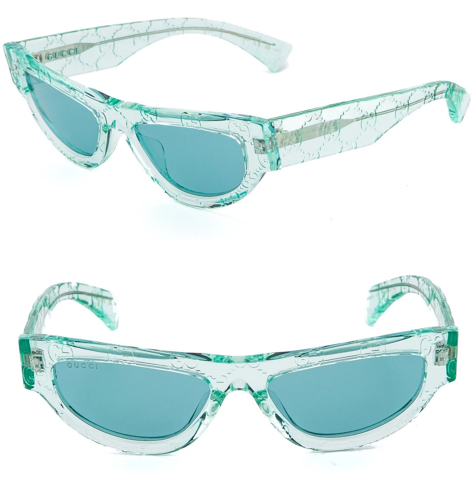 Gucci GUCCI GG1834S Crystal Blue Guccissima 1834 GG Sunglasses 012 Size ONE SIZE - 1 Thumbnail