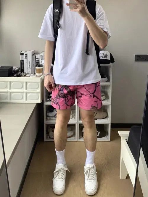 VIBE Lightning Camo Pink Swim Shorts Size US 34 / EU 50 - 3 Thumbnail