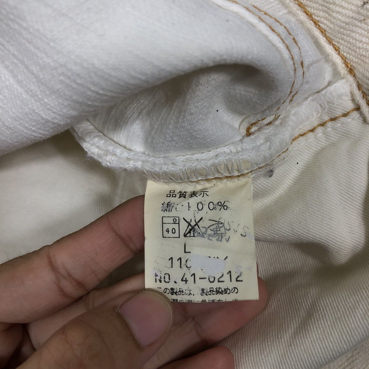 Japanese Brand 🔥Worn Rusty Design White Denim Johnbull Japan Size US 32 / EU 48 - 17 Thumbnail