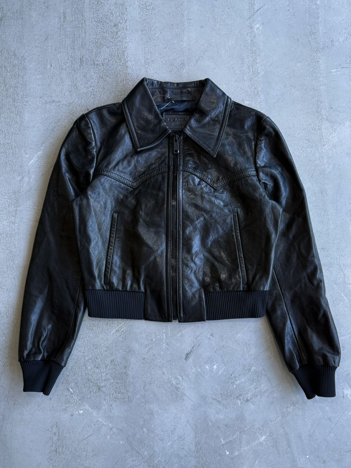 Prada F/W17 Prada - Nappa Leather Biker Jacket Size M / US 6-8 / IT 42-44 - 1 Thumbnail