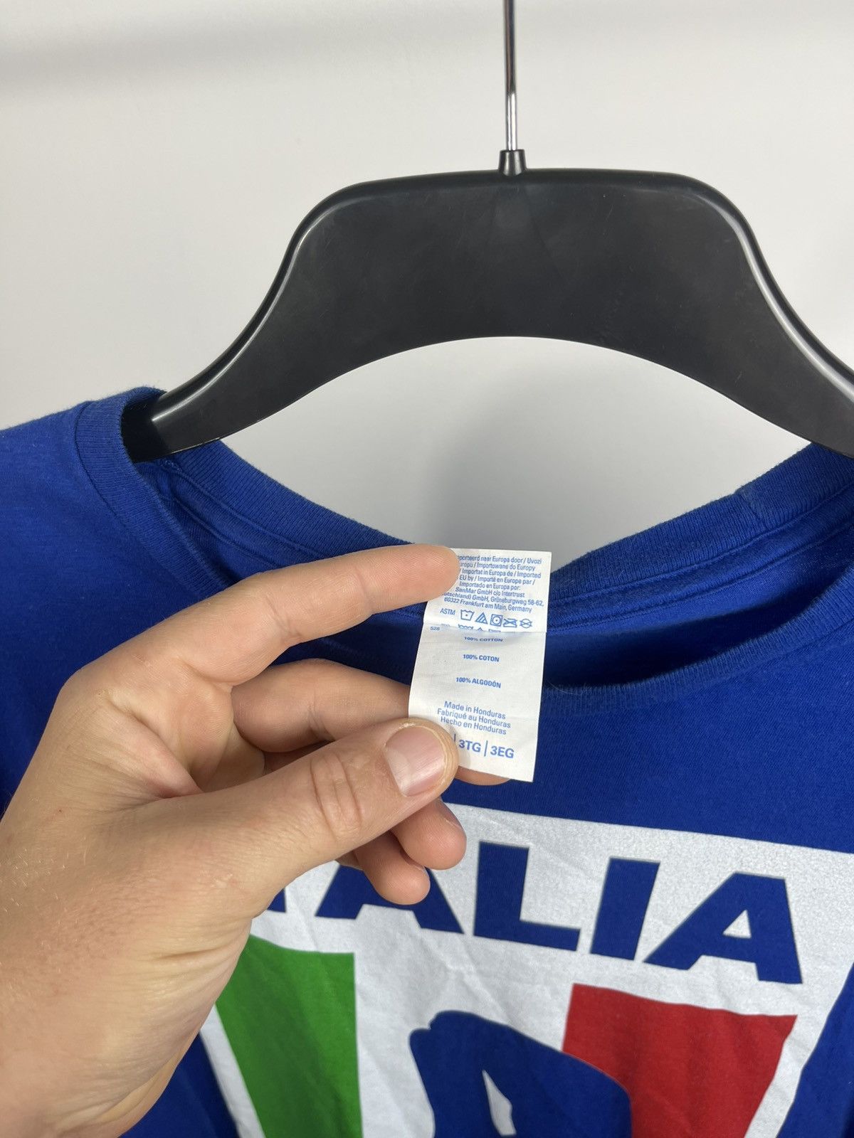 Other Italia Flag Graphic T-Shirt Blue Port & Company 3XL Size US XXL / EU 58 / 5 - 6 Thumbnail