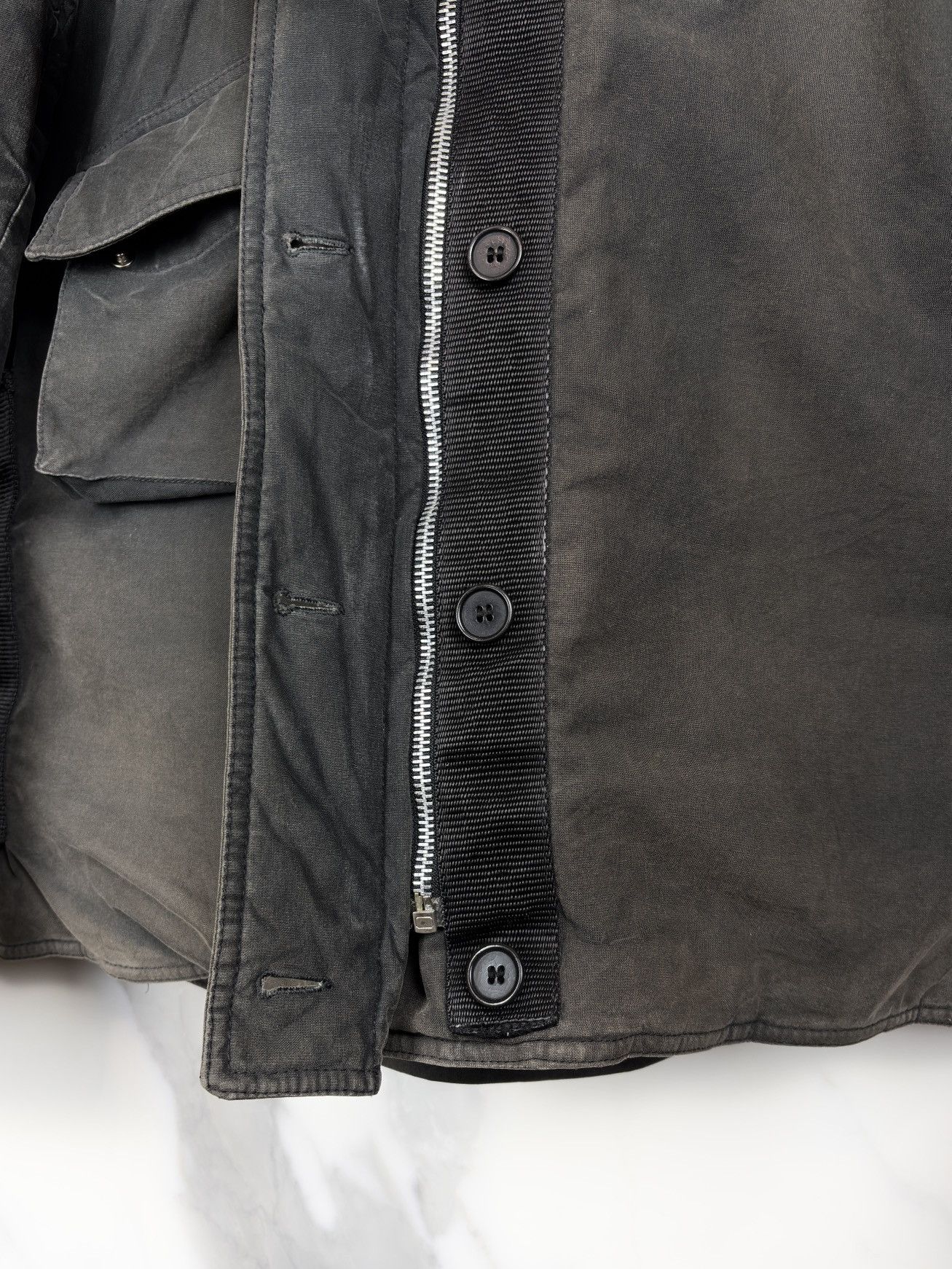 Helmut Lang AW99 Helmut Lang Vintage Cotton Bondage M69 Flak Jacket Size US S / EU 44-46 / 1 - 5 Thumbnail