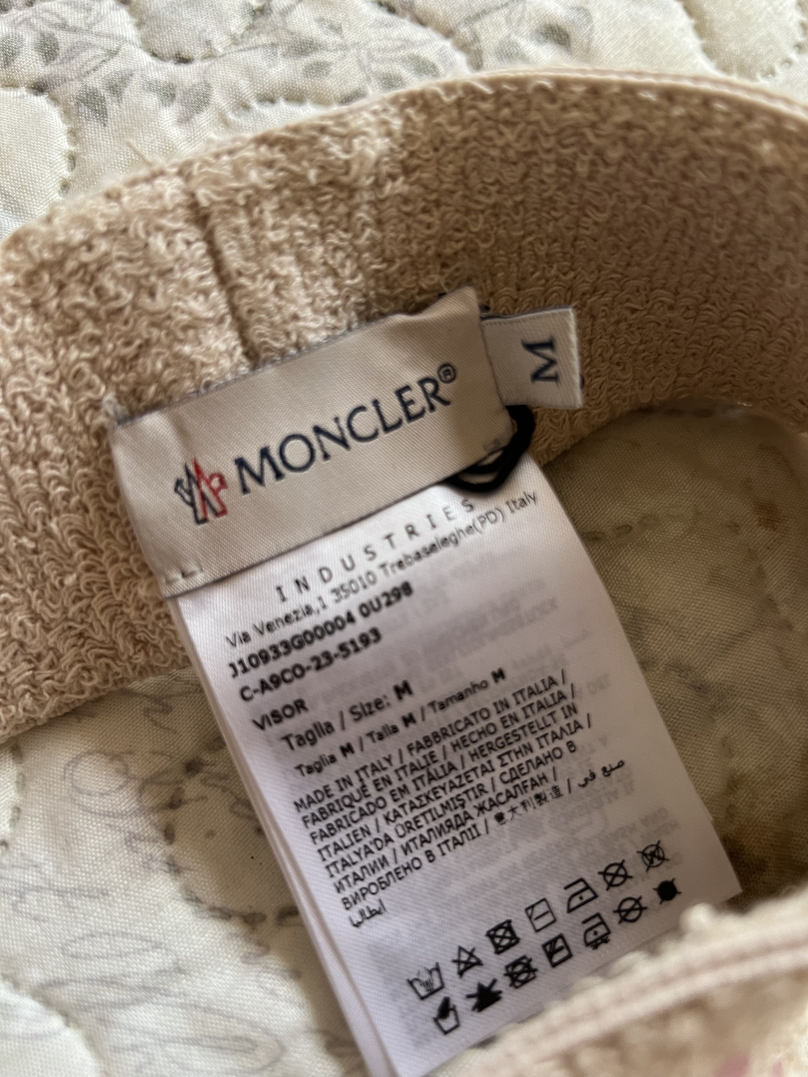 Moncler Moncler visor hat elastic bandage pink cap tennis logo band Size ONE SIZE - 21 Thumbnail