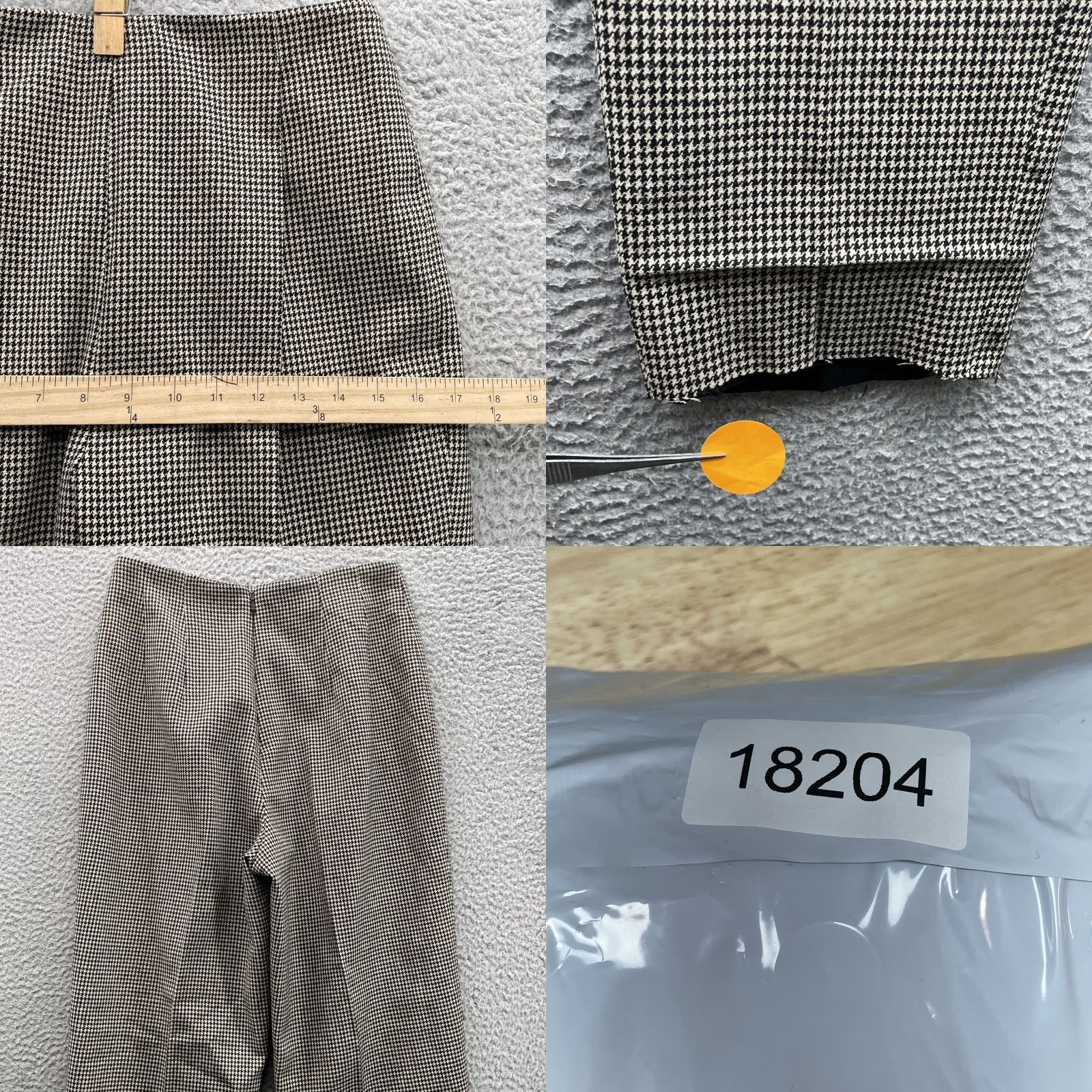 Ralph Lauren VTG Ralph Lauren 100% Wool Pant Suit Women 8 Houndstooth Blazer Jacket Wool Black Classic Retro Designers Corpcore Vintage Women 8 Mens? Size 30" / US 8 / IT 44 - 9 Thumbnail