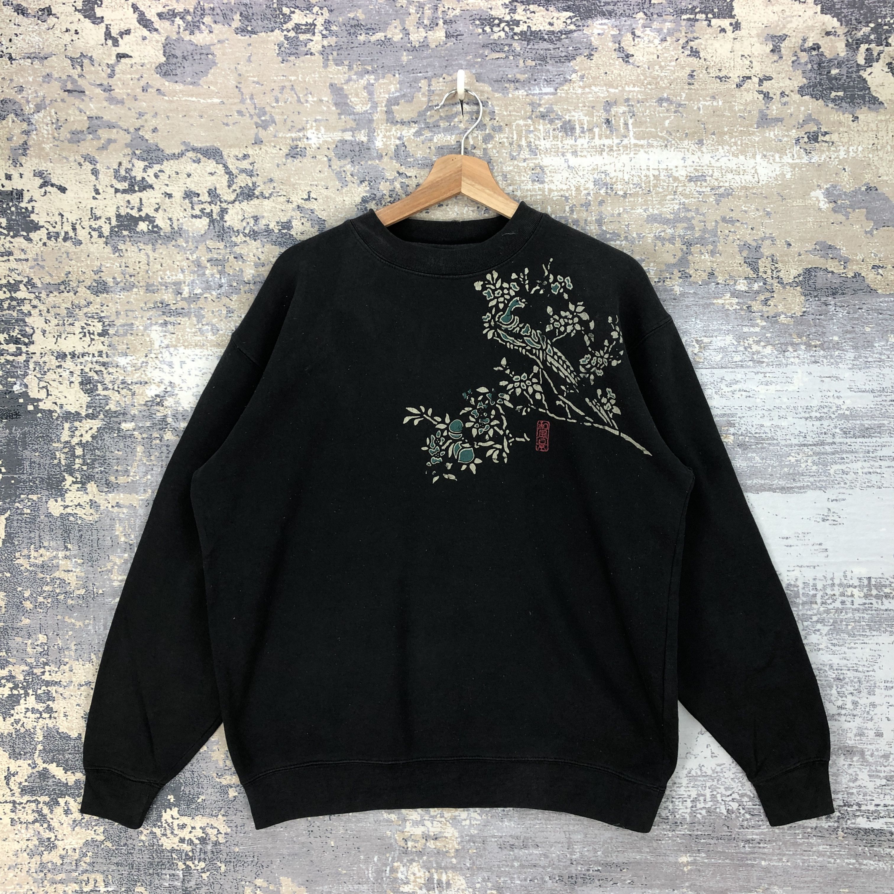 Japanese Brand Vintage Japanese Sakura Sweater Cute Japanese Sweatshirt Size US XL / EU 56 / 4 - 1 Thumbnail