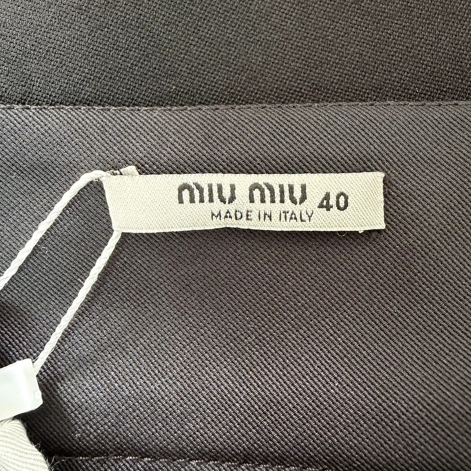 Miu Miu MIU MIU Black Bow Skirt Size 40 Size 27" / US 4 / IT 40 - 7 Thumbnail