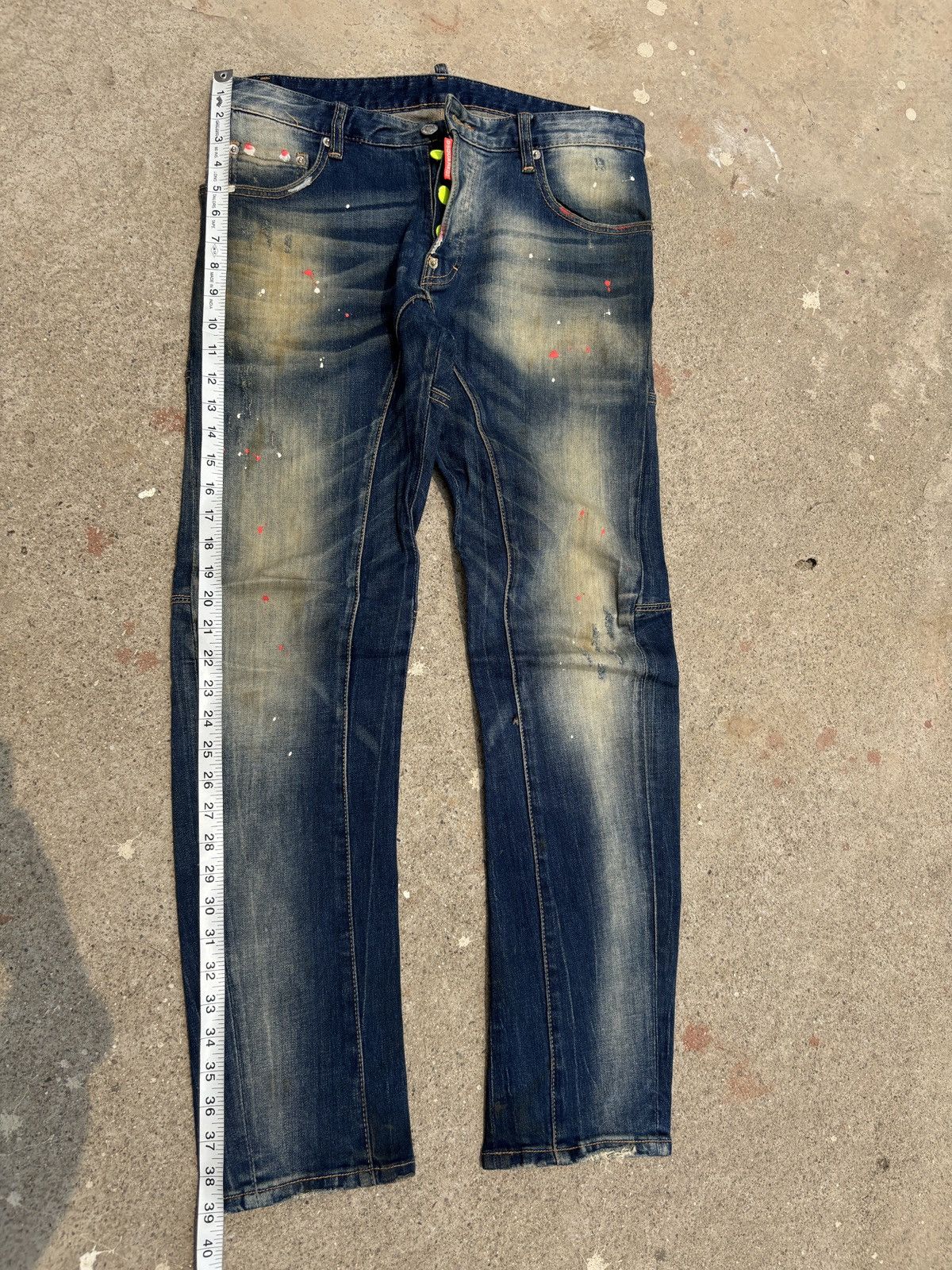 Dsquared2 Vintage DSQUARED2 Paint Splater slim jean Size US 32 / EU 48 - 11 Thumbnail