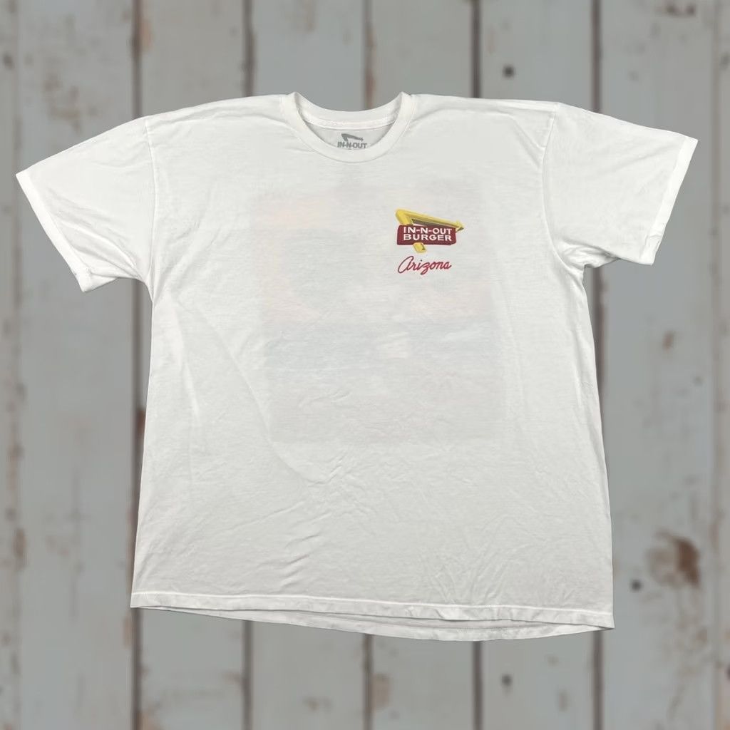 Vintage VINTAGE In-N-Out Burger XXL White T Shirt Graphic Print Tee 2015 Sean Ellingson Mens Short Sleeve Crew Neck Shirt Size US XXL / EU 58 / 5 - 1 Thumbnail