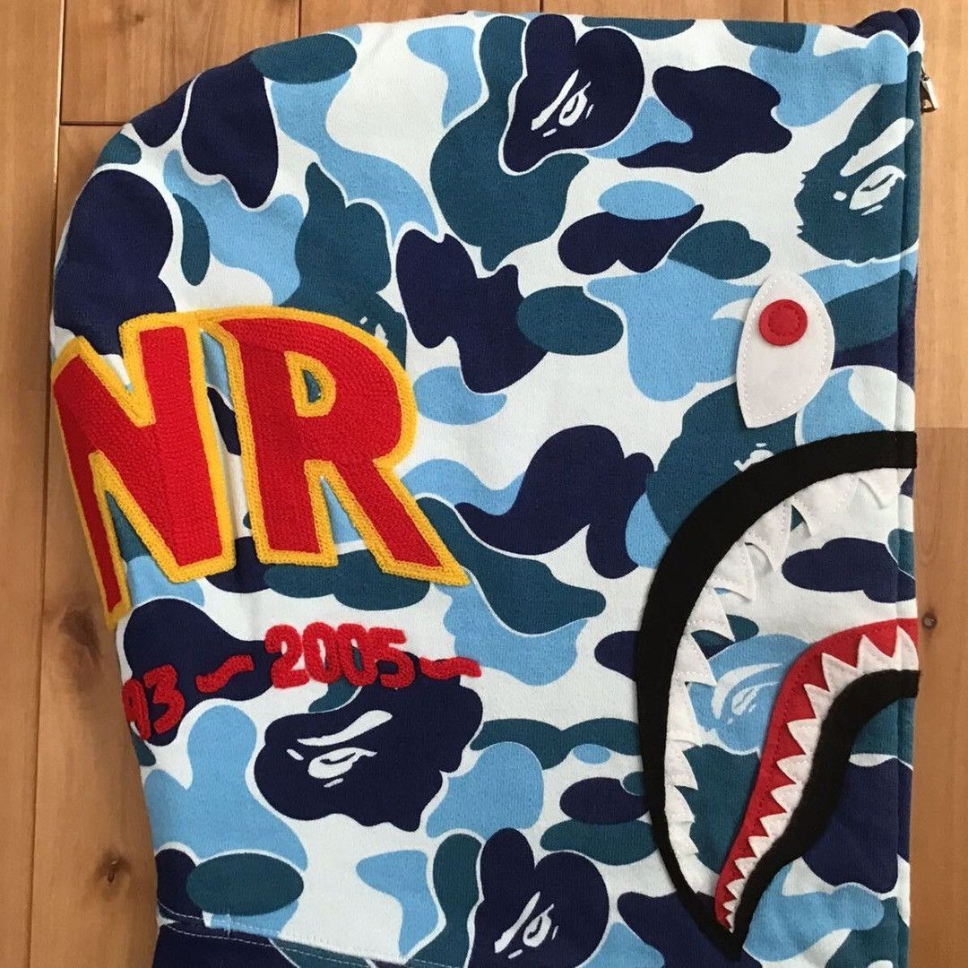 Bape BAPE ABC camo Blue shark full zip hoodie a bathing ape Size US M / EU 48-50 / 2 - 4 Thumbnail