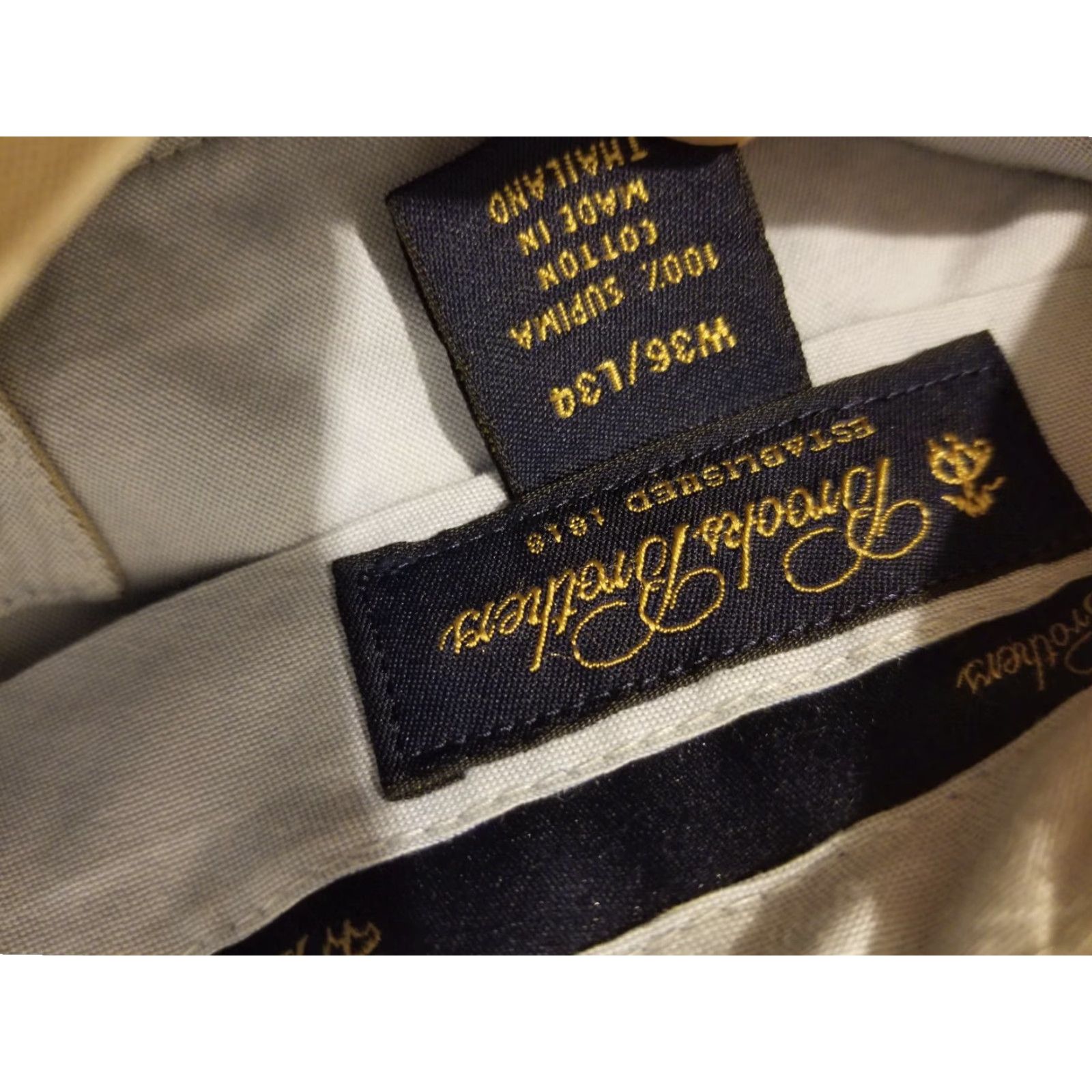 Brooks Brothers Brooks Brothers Khakis Pants Mens 36x34 Cotton Beige Chino Dress Slacks Size US 36 / EU 52 - 6 Thumbnail
