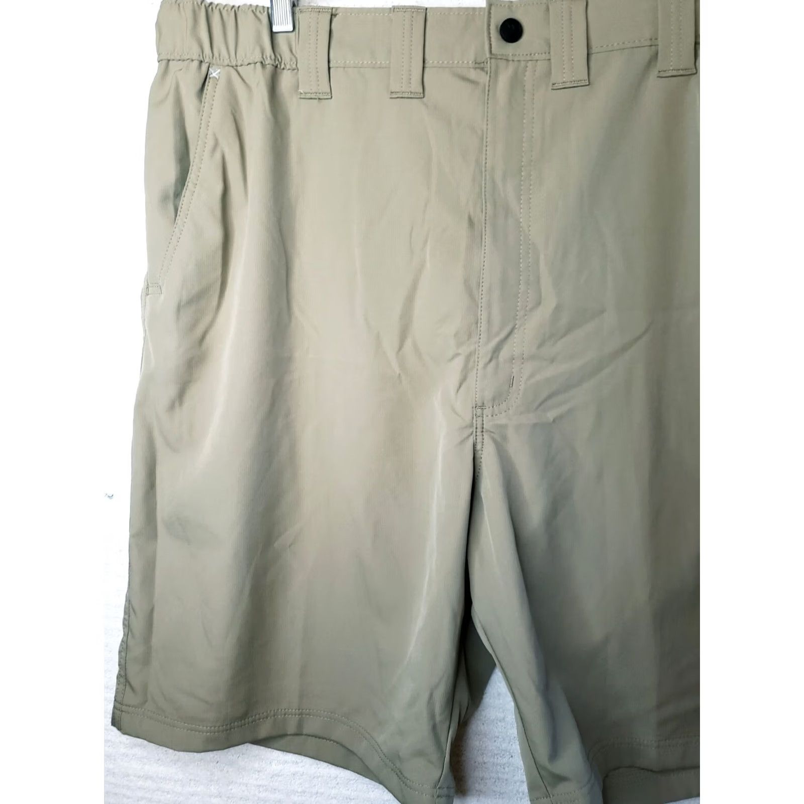Wrangler Wrangler Outdoor Hiking Shorts Men's 44 Tan Khaki Elastic Waist Polyester NWOT! Size US 44 / EU 60 - 2 Thumbnail