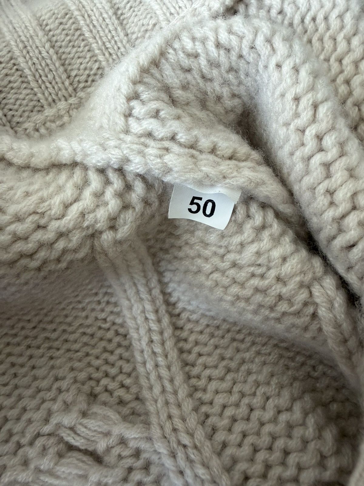 Gran Sasso Cable Knit Cashmere Full Zip Sweater Size US M / EU 48-50 / 2 - 3 Thumbnail
