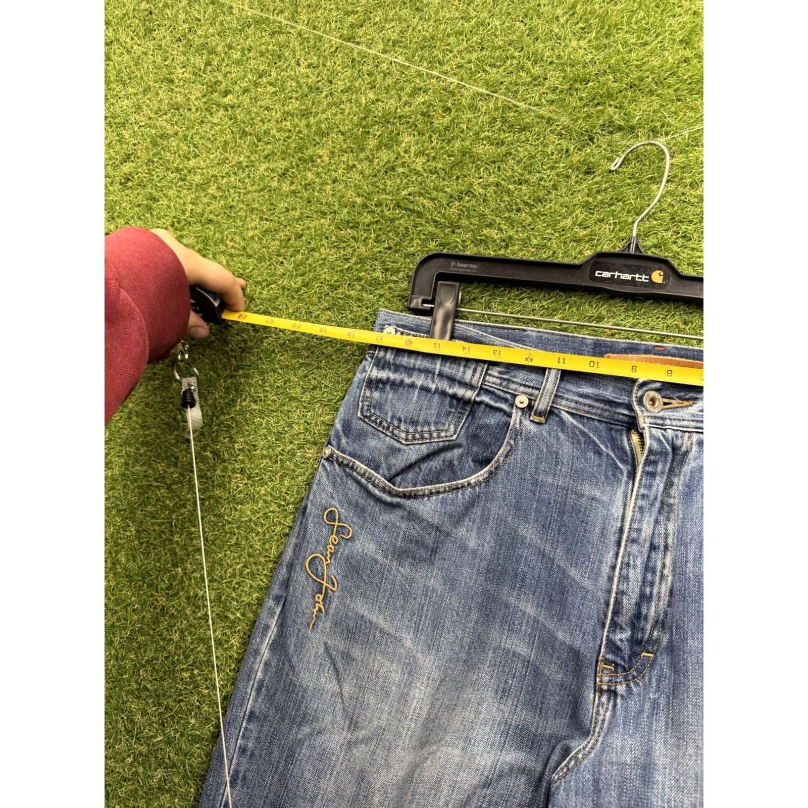 Sean John VINTAGE Sean John Baggy Jeans Mens 32x32 Hip Hop Grunge Skater Y2K Wide Leg Jeans Mens 32 Blue 90s Grunge Hip Hop City Band Size US 32 / EU 48 - 7 Thumbnail