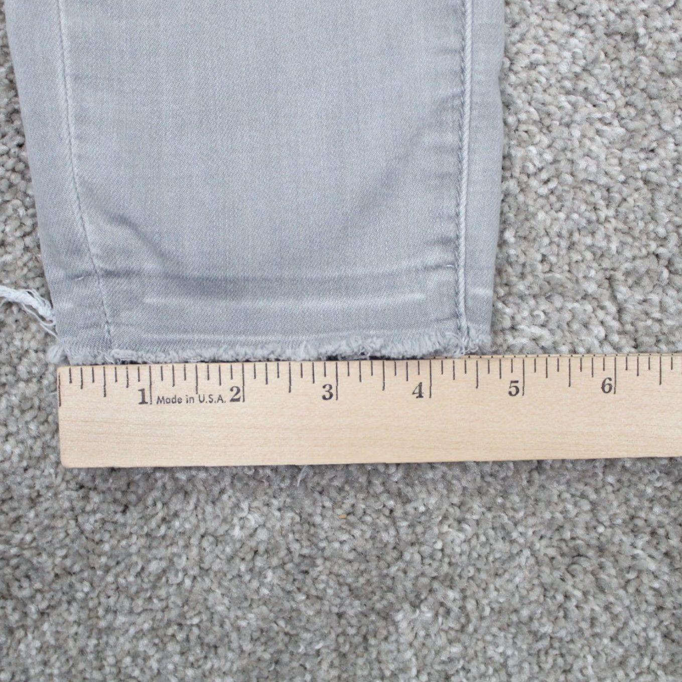 Vintage Articles of Society Jeans Womens 26 Gray Cropped Inseam 26" Regular Rise Mid 8.5-10.5 In Denim 5-Pocket Stretch Cotton Blend Crop Size 26" / US 2 / IT 38 - 5 Thumbnail