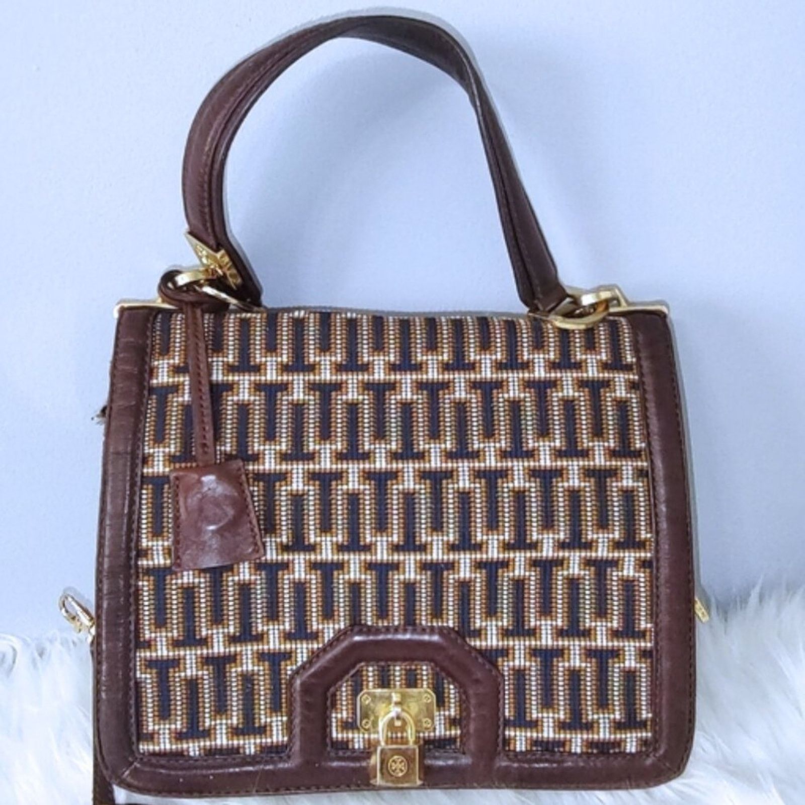 Tory Burch Tory Burch RARE 2011 runway woven shoulder bag w/mirror EUC Size ONE SIZE - 3 Thumbnail