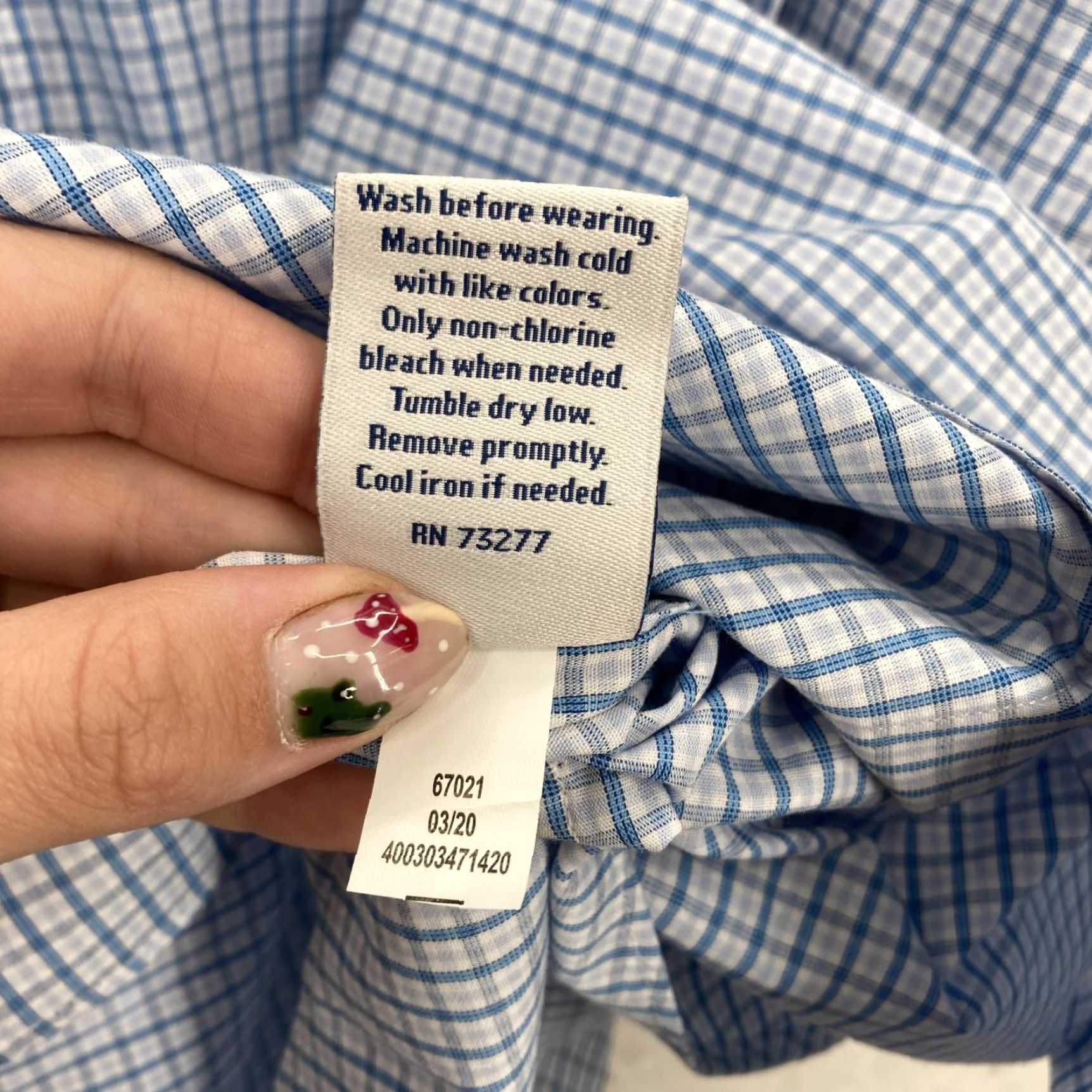 Croft & Barrow Croft & Barrow Shirt Mens 17.5 34/35 Classic Fit Easy Care Dress Blue Plaid NWOT blue plaid shirt Mens 17.5 34/35 Long Sleeve Dress Shirt Mens Lights Size 48R - 7 Thumbnail