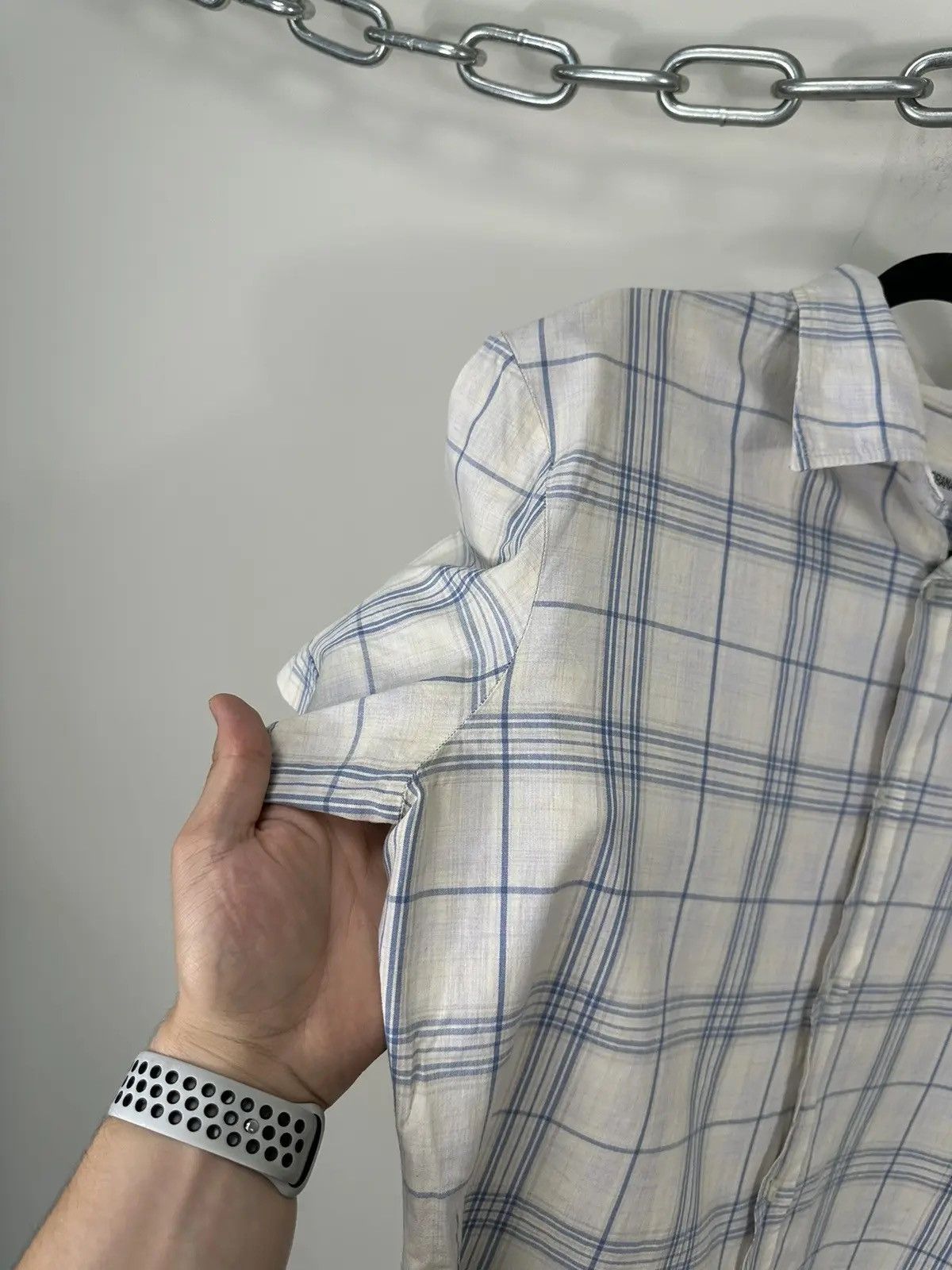 Dolce & Gabbana × Vintage Vintage Dolce & Gabbana Men's Checkered Short Sleeve Shirt Size US L / EU 52-54 / 3 - 3 Thumbnail