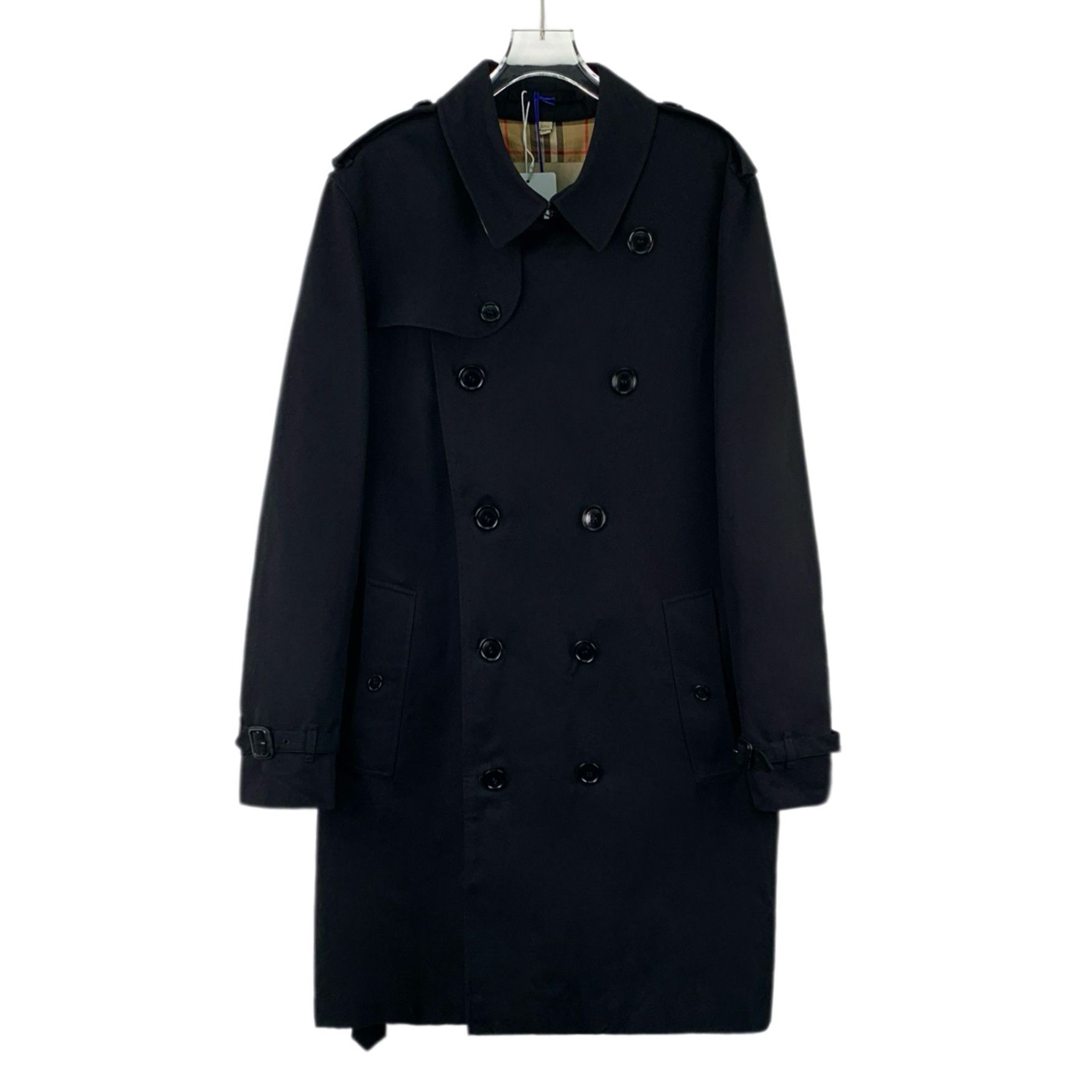 Burberry Burberry Belted Trench Coat Black (L) Size US L / EU 52-54 / 3 - 1 Thumbnail