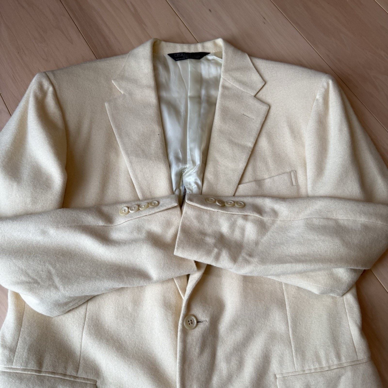 Polo Ralph Lauren × Vintage Vintage Polo Ralph Lauren Cashmere Blazer 40R Minimalist Size 40R - 4 Thumbnail