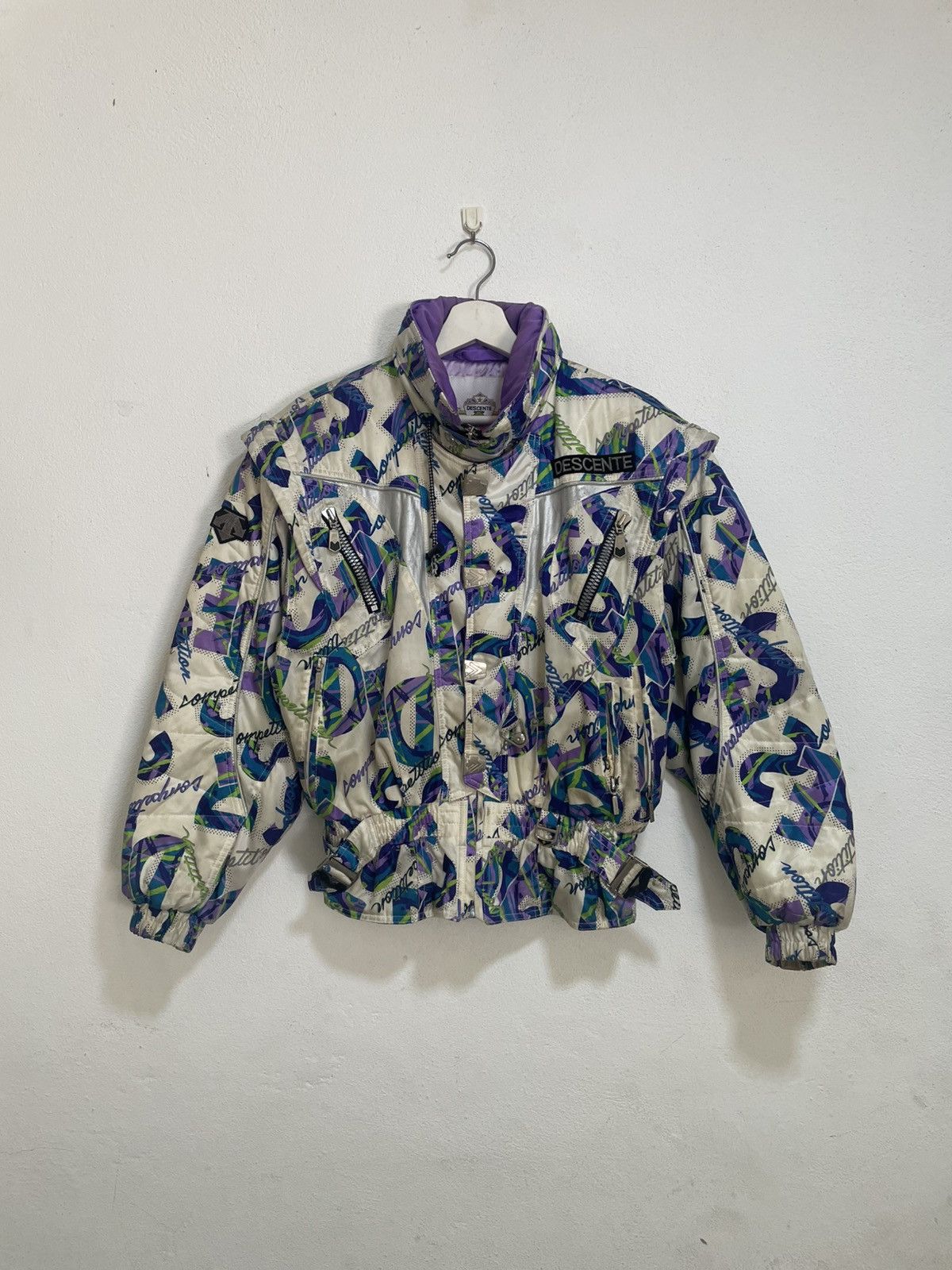 Descente × Vintage Vintage Descente allover print retro ski jacket Size US M / EU 48-50 / 2 - 1 Thumbnail