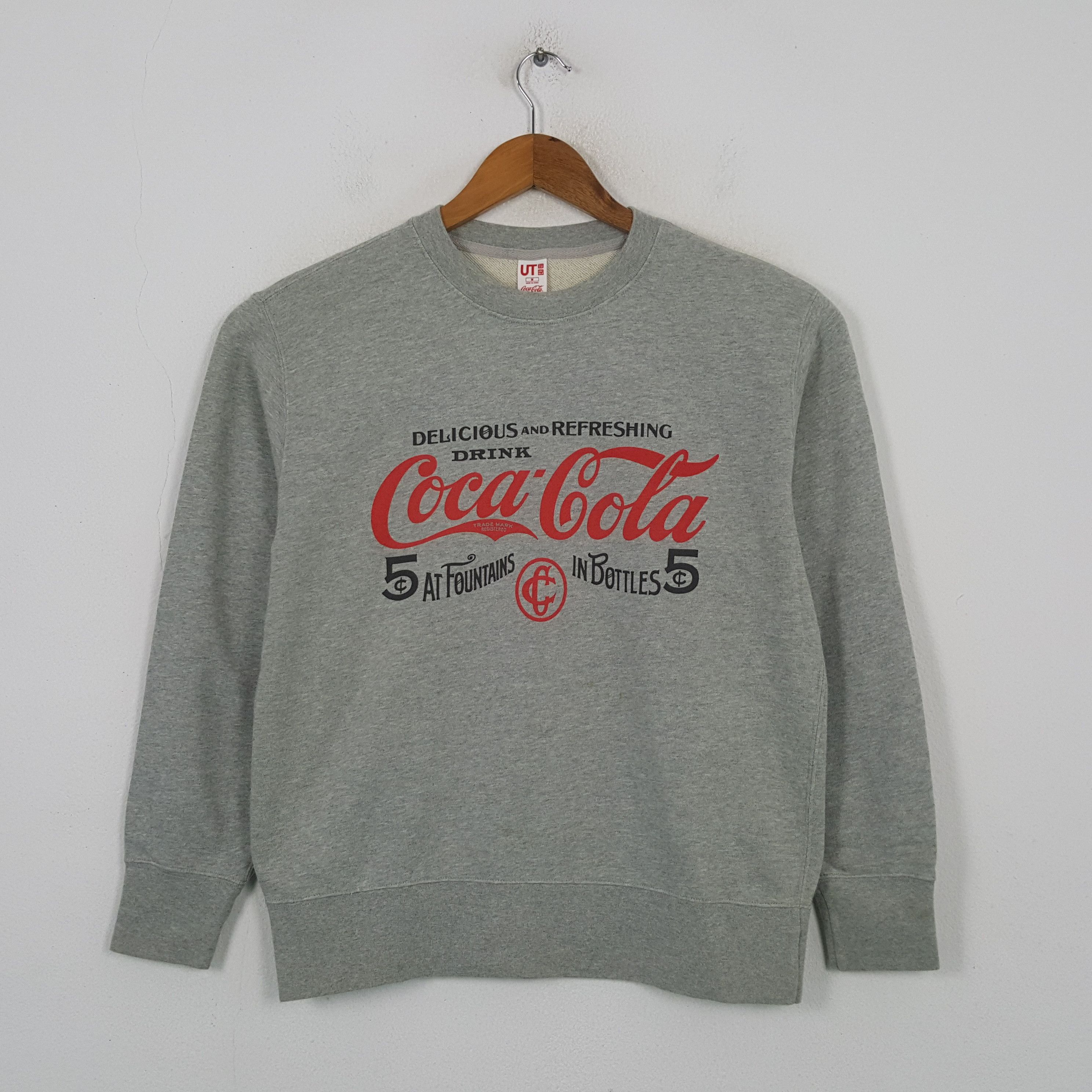 Uniqlo Vintage Coca Cola x Japanese Brand Sweatshirt RR13 Size US M / EU 48-50 / 2 - 1 Thumbnail