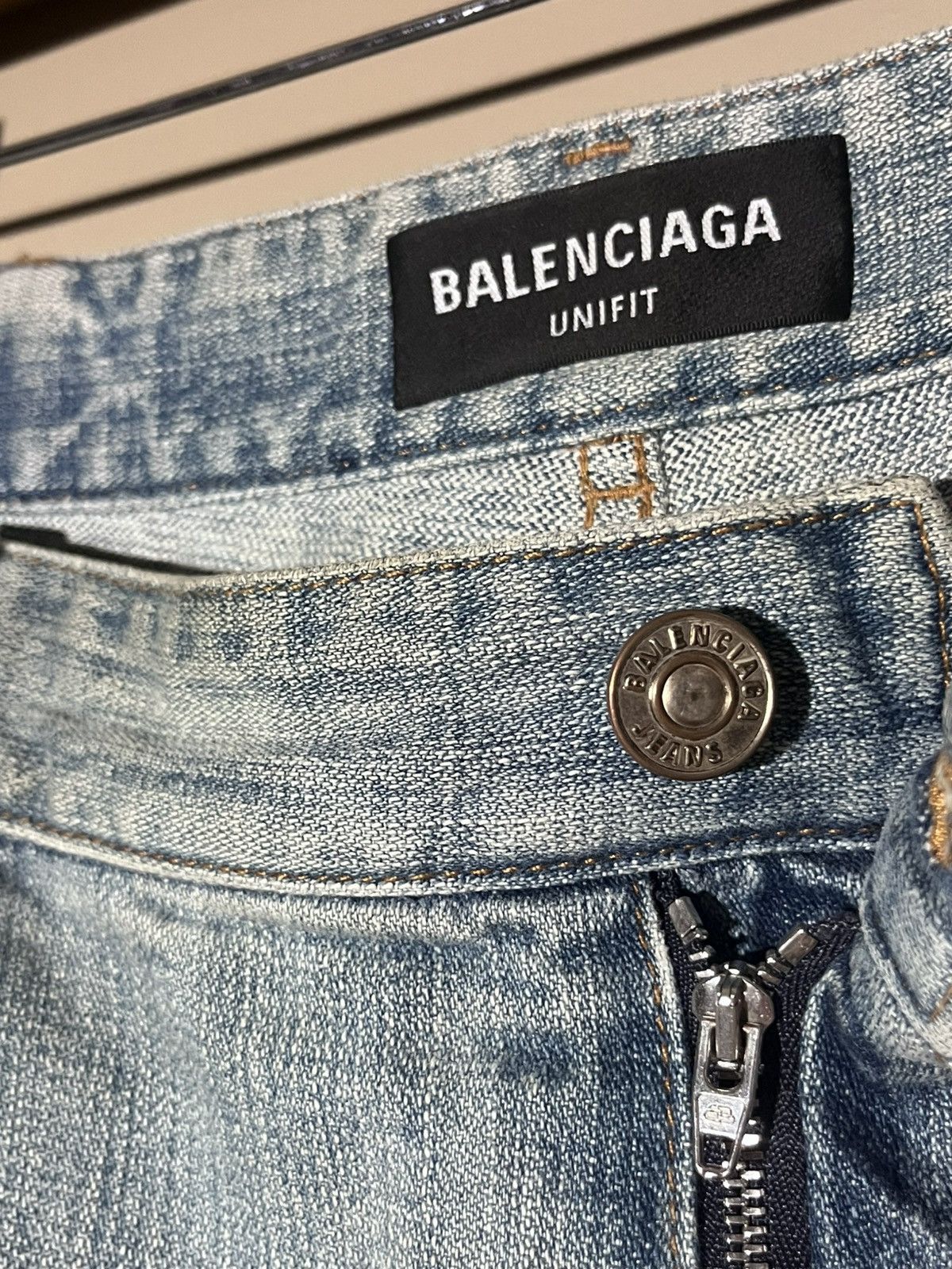 Balenciaga Balenciaga flannel hybrid jeans Size US 34 / EU 50 - 8 Thumbnail