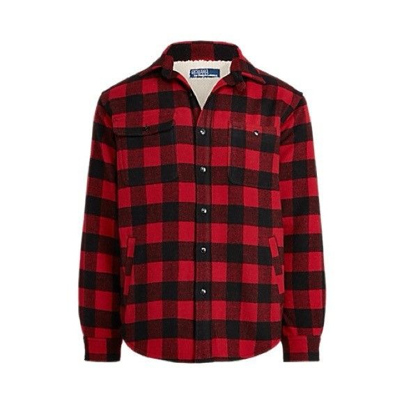 Polo Ralph Lauren Polo by Ralph Lauren Fleece Lined Plaid Wool Sherpa Overshir Size US L / EU 52-54 / 3 - 3 Thumbnail