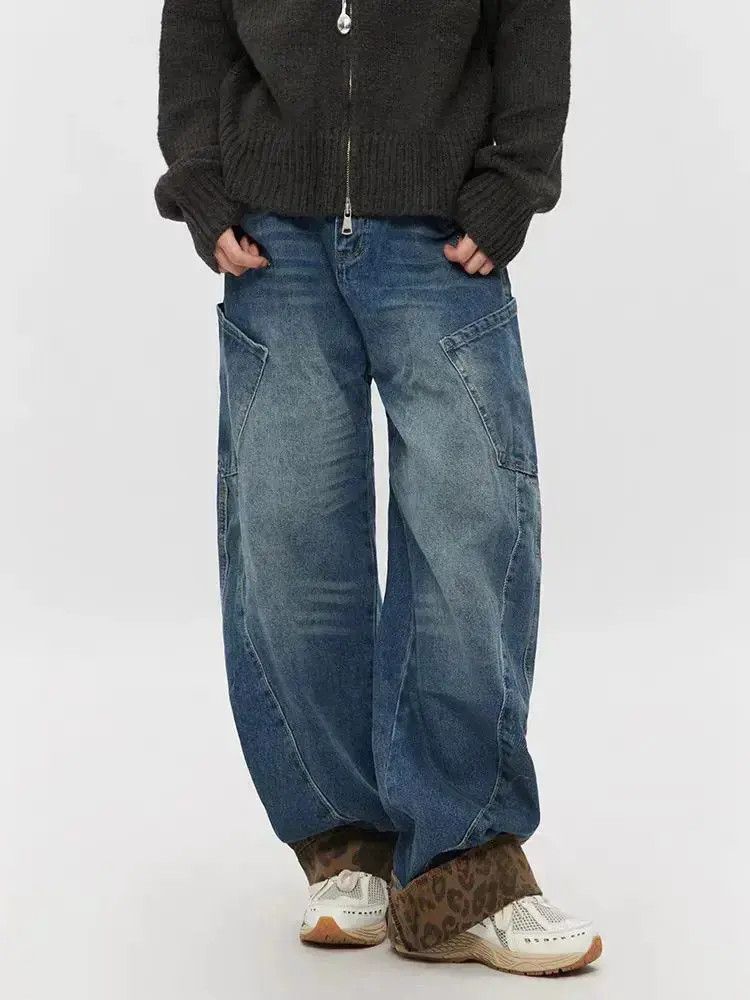 Japanese Brand Washed Vintage Machete Large Pocket Y2K Jeans Size US 32 / EU 48 - 1 Thumbnail