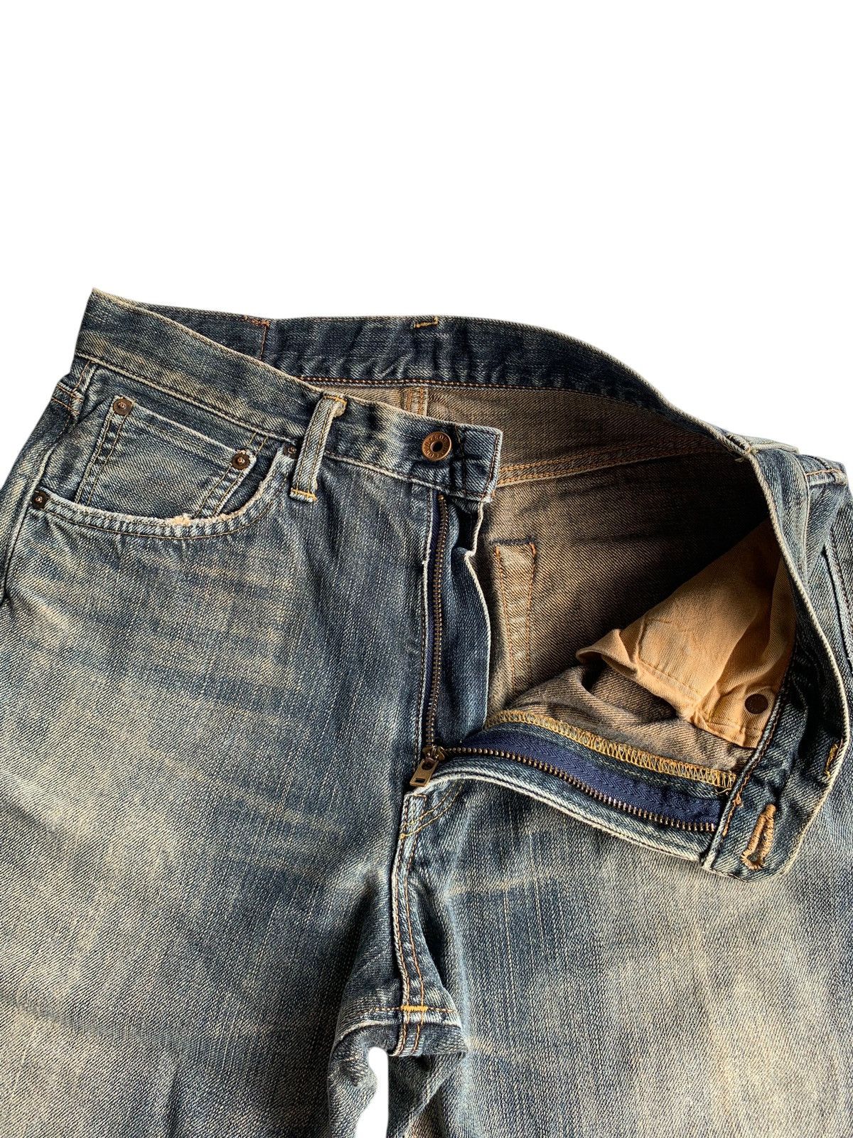 Edwin × If Six Was Nine × Kapital VINTAGE EDWIN 505Z SELVEDGE FADED MUDWASH DISTRESSED DENIM🎌 Size US 31 - 9 Thumbnail