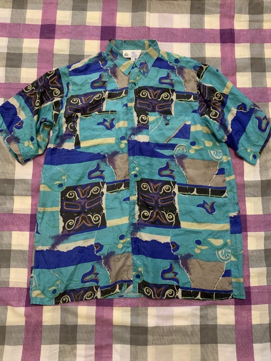 C&A C & A Shirt 100% Silk Vintage Size US M / EU 48-50 / 2 - 1 Thumbnail
