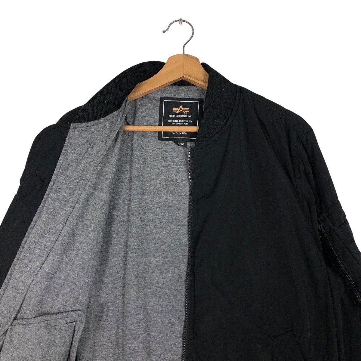 Alpha Industries 📌Vintage Fly Riot Bomber Jacket Biker Alpha Industries Size US L / EU 52-54 / 3 - 13 Thumbnail