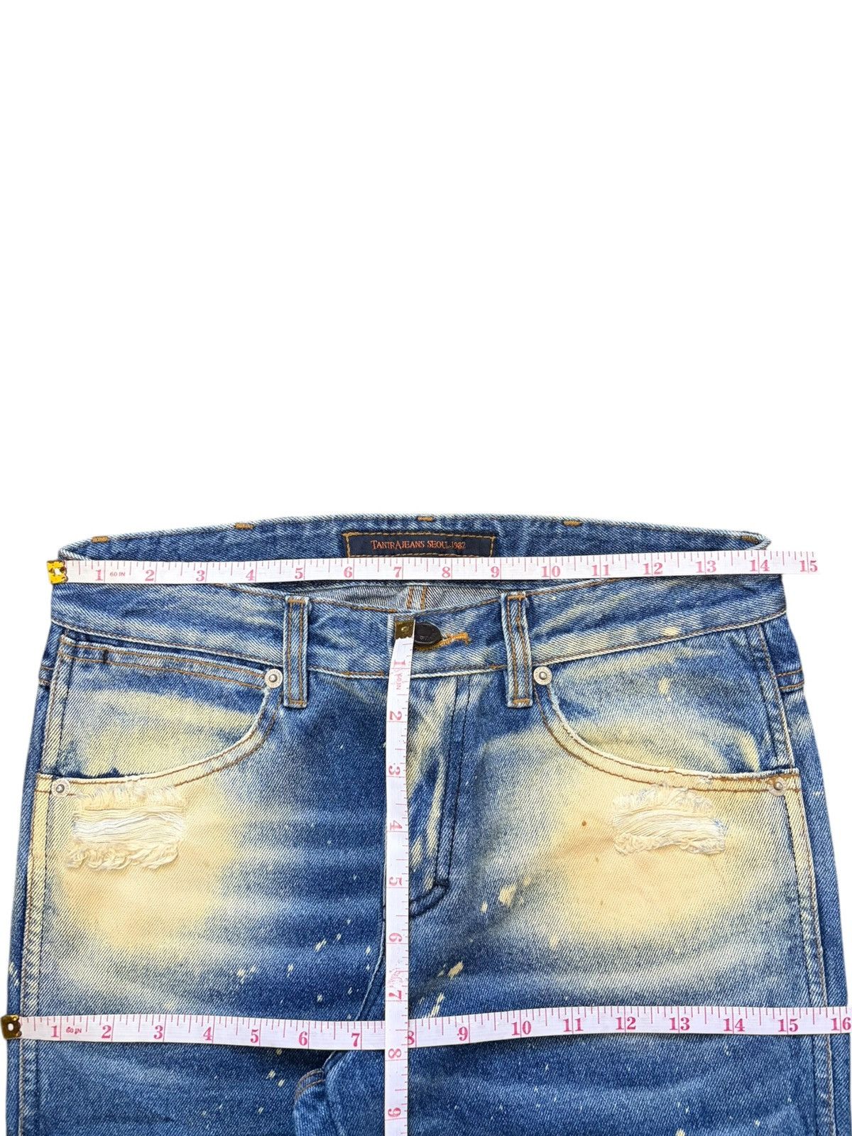 Dsquared2 Vintage Japanese Brand Rusty Mud Wash Distressed Jeans Size 28" / US 6 / IT 42 - 6 Thumbnail